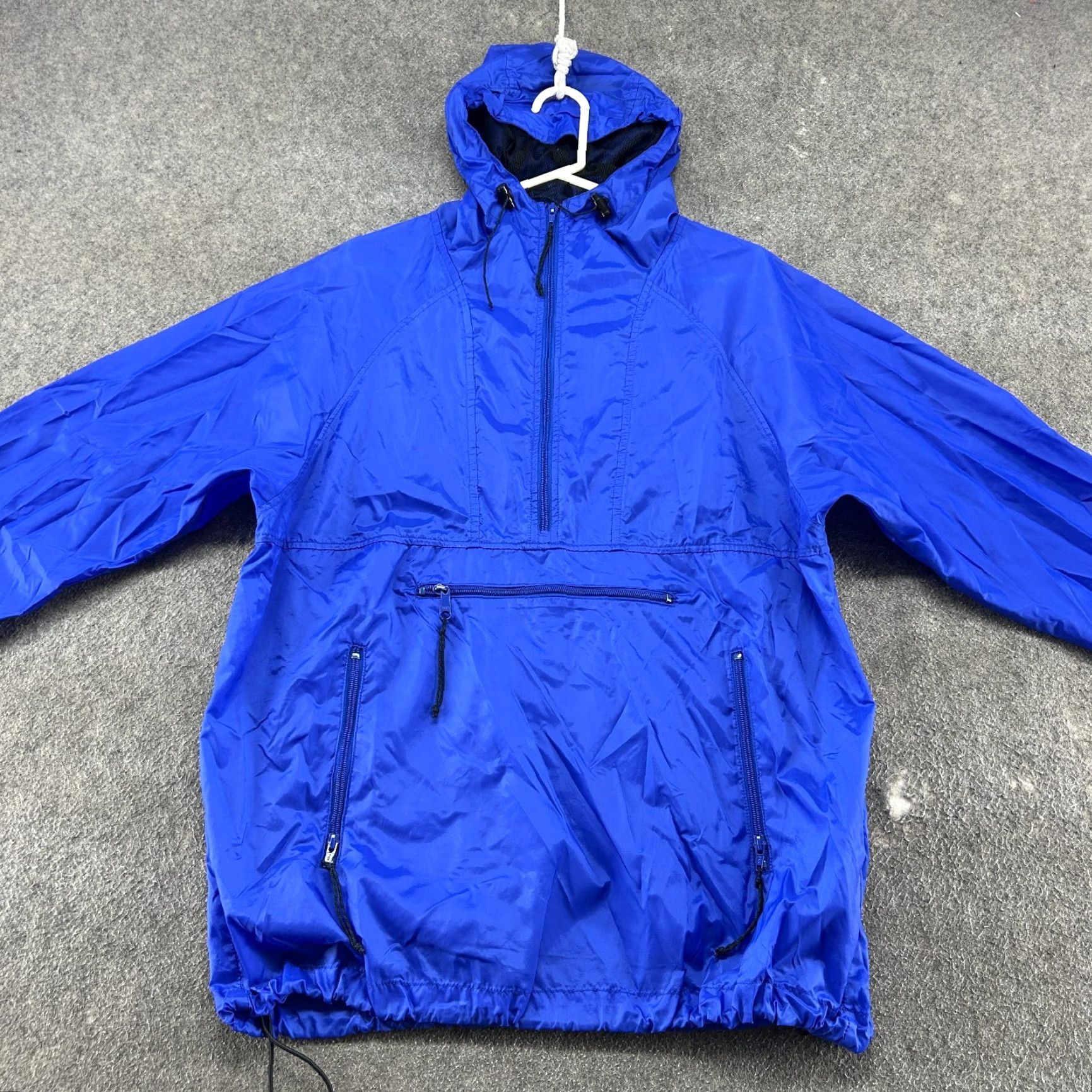 Vintage VINTAGE REI Jacket Mens M Blue Windbreaker Hooded Anorak 1/4 Zip Rain Nylon 90s Size US M / EU 48-50 / 2 - 3 Thumbnail