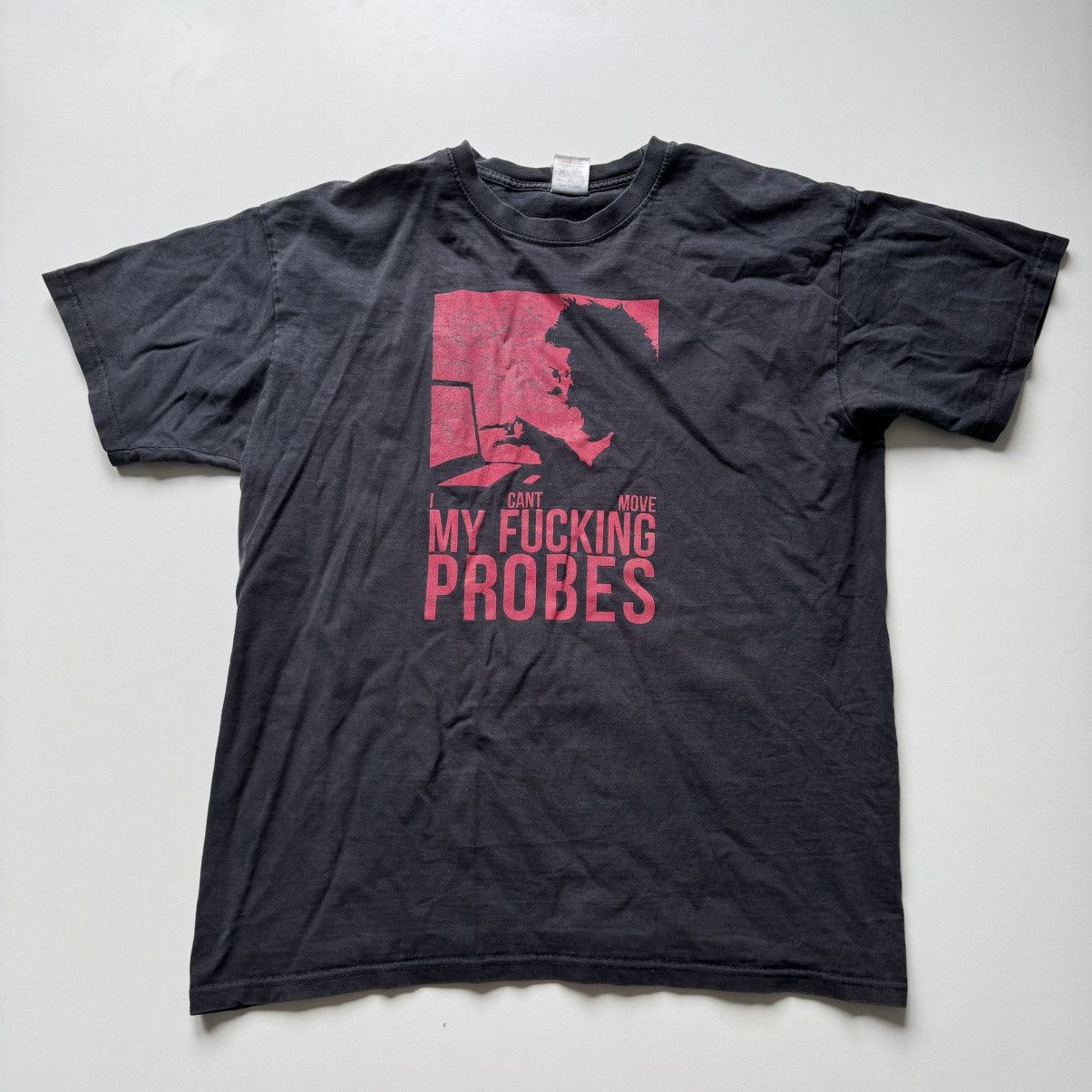 Band Tees Vtg I cant move my fucking probes Washed Tee trainspotting Size US L / EU 52-54 / 3 - 5 Thumbnail