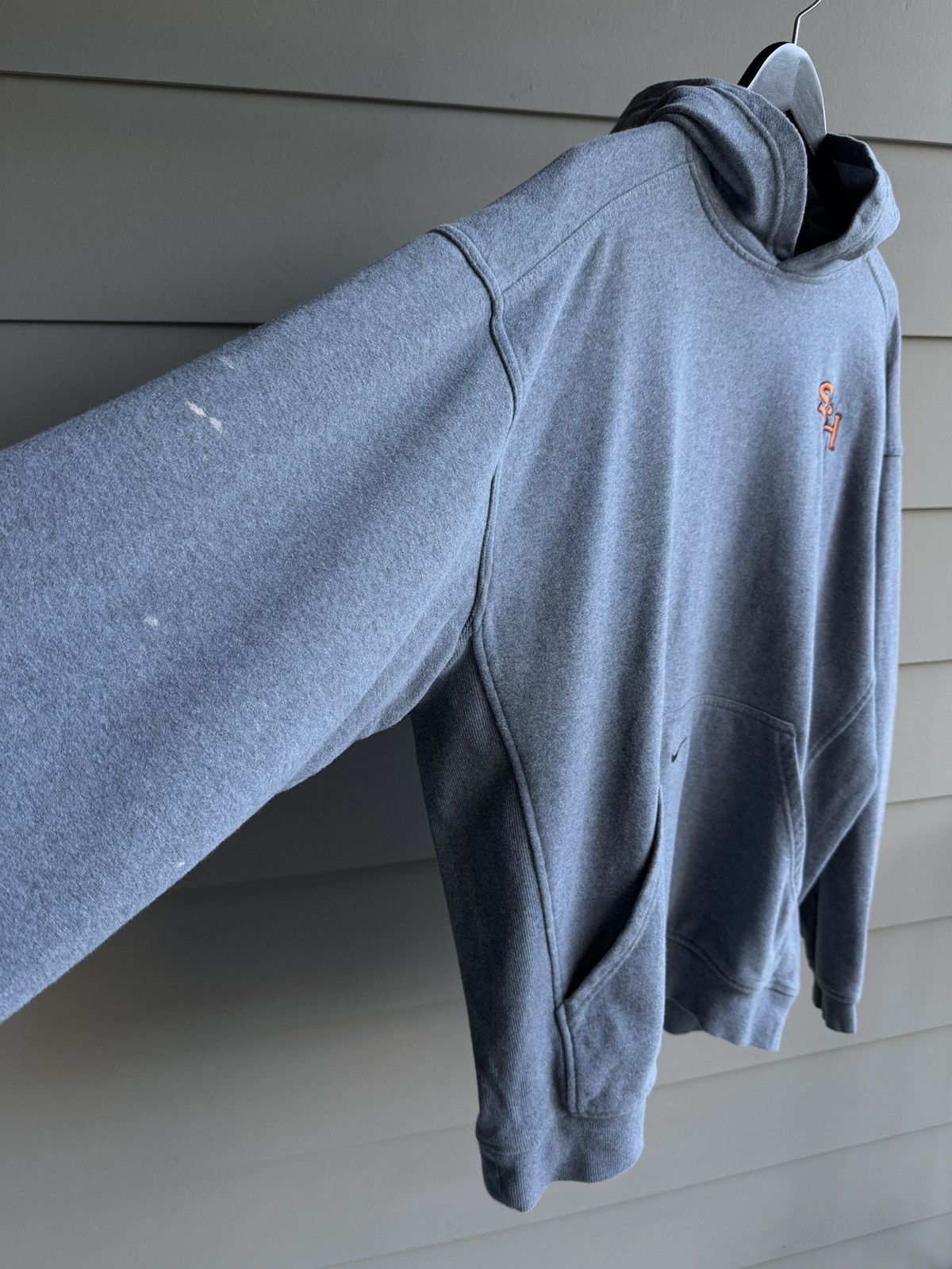 Nike Nike Center Swoosh Hoodie Sweatshirt Mens Grey XL Size US XL / EU 56 / 4 - 3 Thumbnail