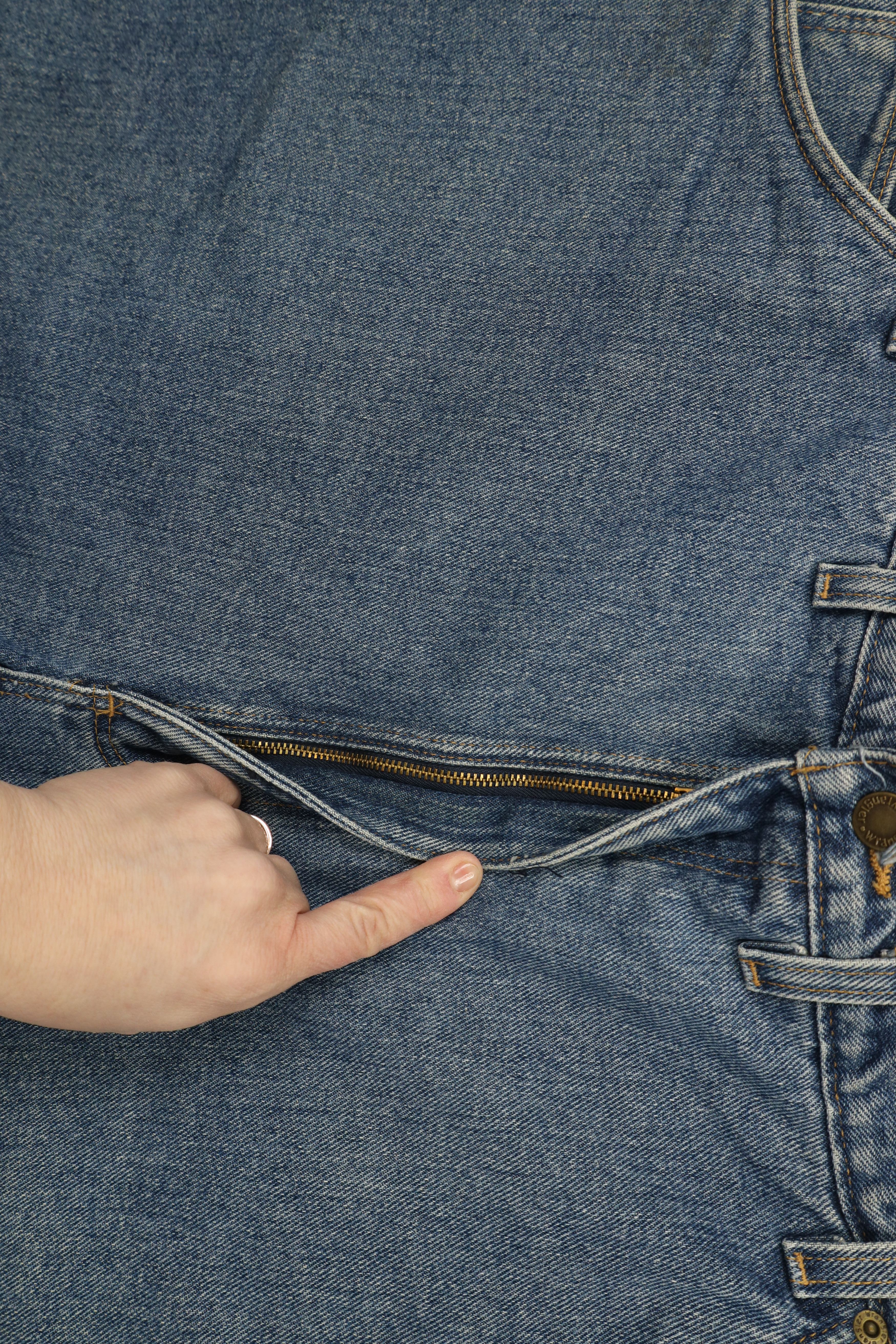 Vintage × Wrangler Vintage Wrangler Heavyweight Fleece Lined Denim Jeans Size US 44 / EU 60 - 5 Thumbnail