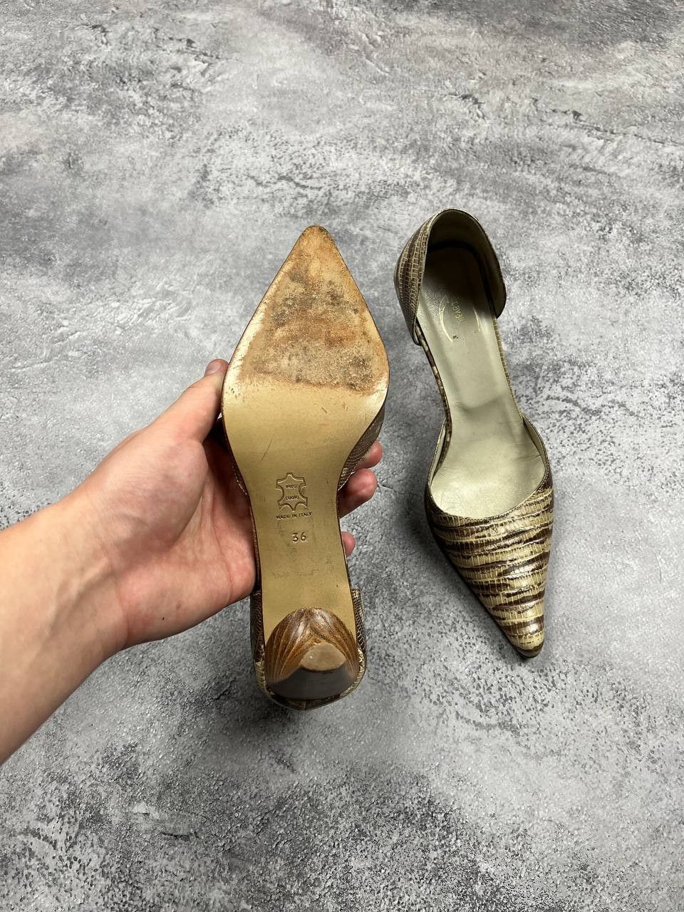 Just Cavalli Vintage Just Cavalli Heels Roberto Cavalli Snake Skin Size US 6 / IT 36 - 6 Thumbnail