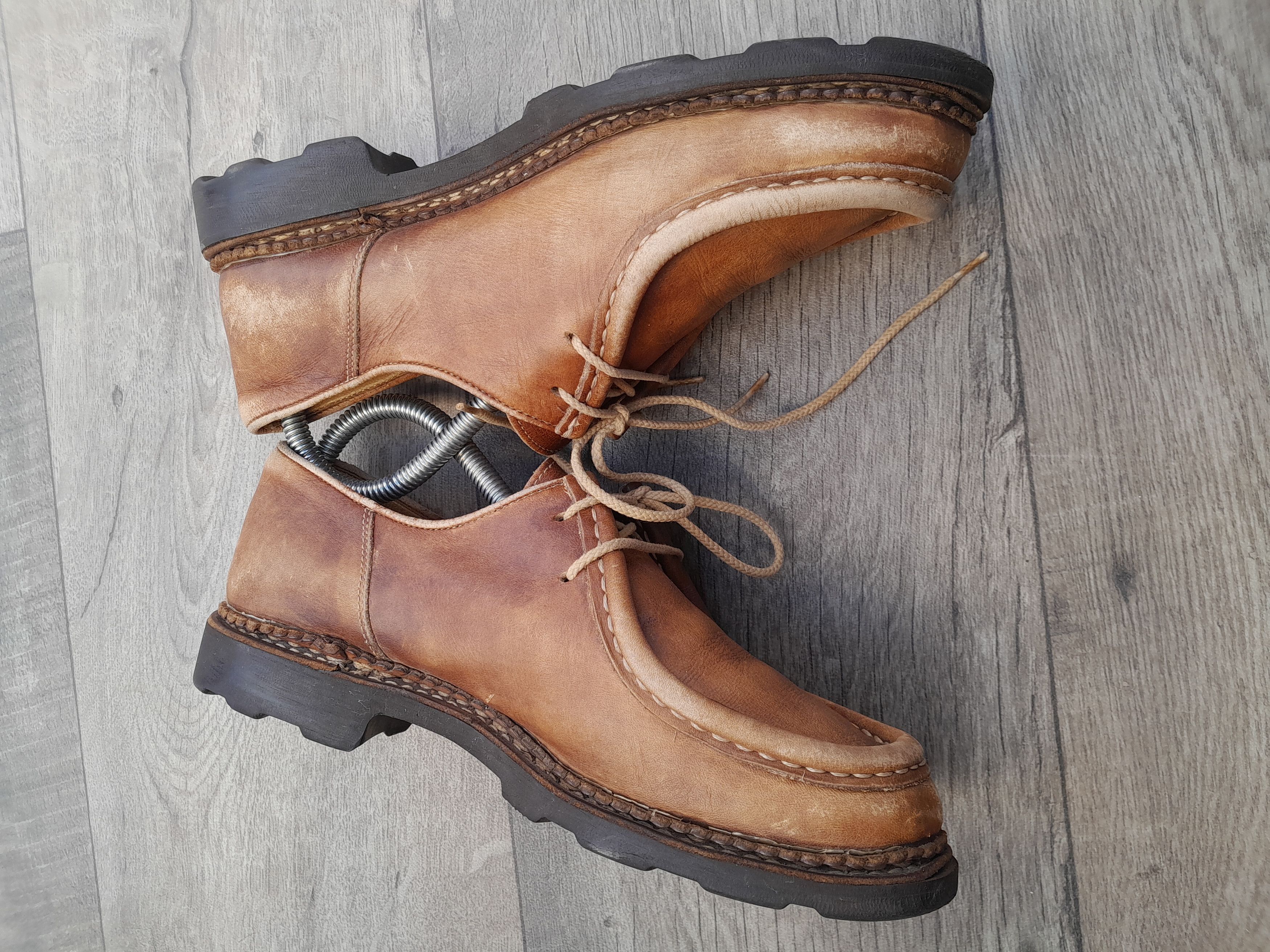 Paraboot Michael Derby shoes in brown leather. Size US 5 / EU 37 - 9 Thumbnail