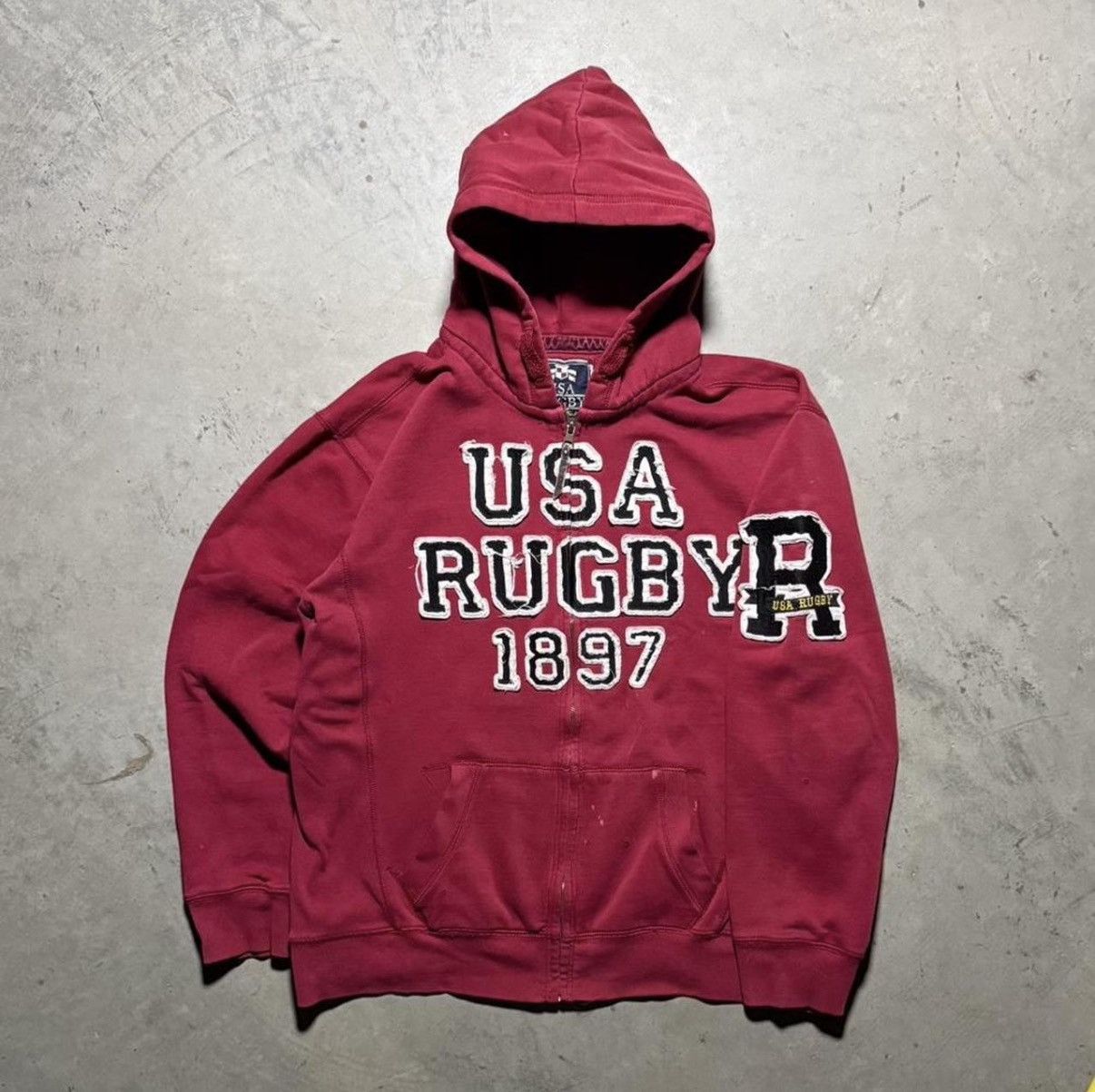 Vintage Vintage USA Rugby Zip-Up Size US L / EU 52-54 / 3 - 1 Thumbnail