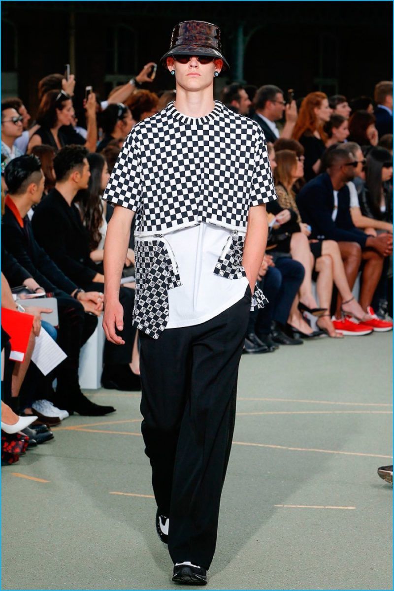 Givenchy Checkerboard Zip Detail Oversized T-Shirt Size US XS / EU 42 / 0 - 2 Thumbnail