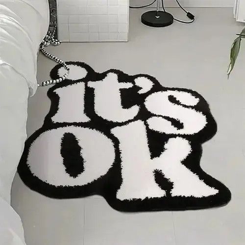 Other Handmade " IT's OK " Fluffy Anti Slip Rugs Size ONE SIZE - 2 Thumbnail