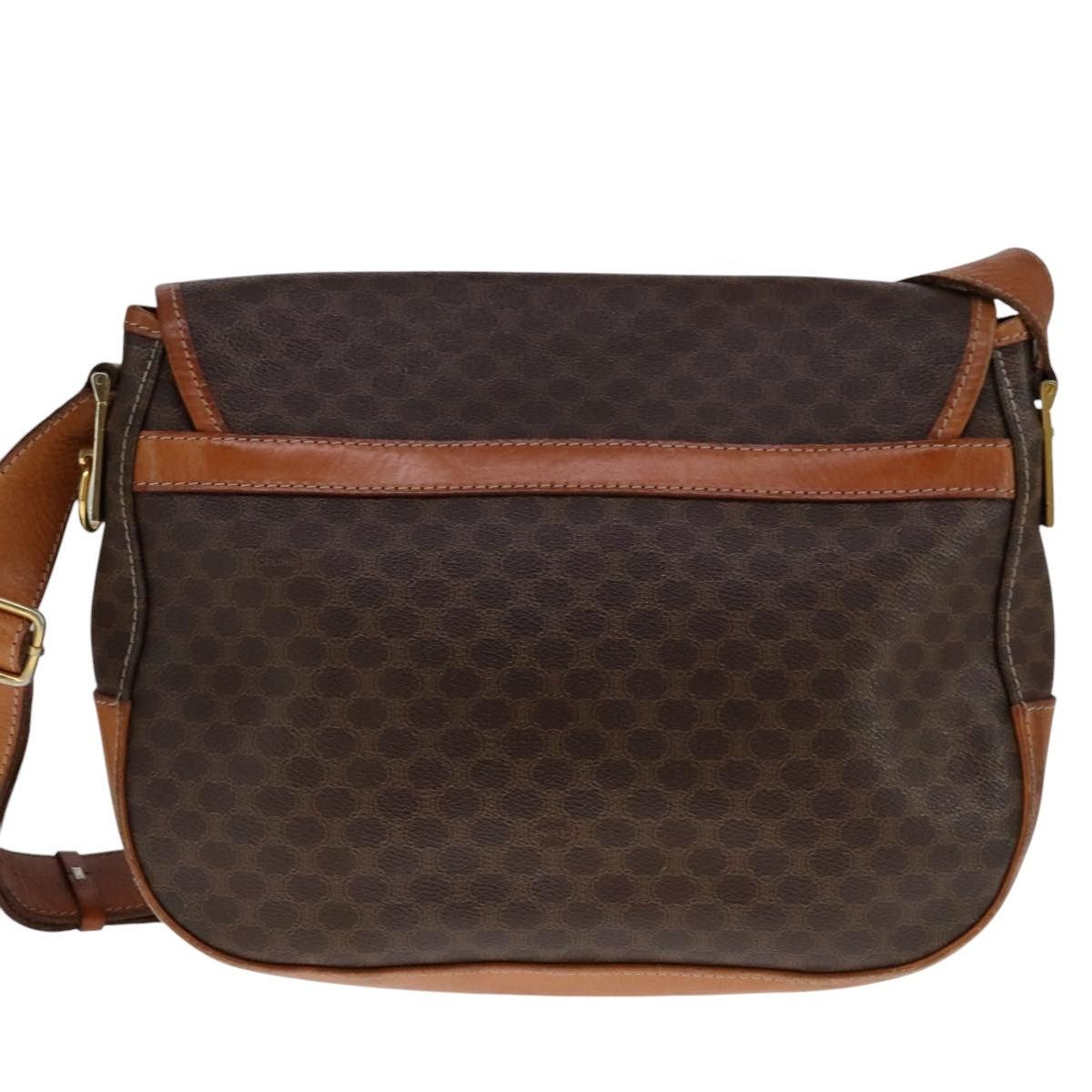 Celine CELINE Macadam Canvas Shoulder Bag Pvc Leather Gold Brown Size ONE SIZE - 2 Thumbnail