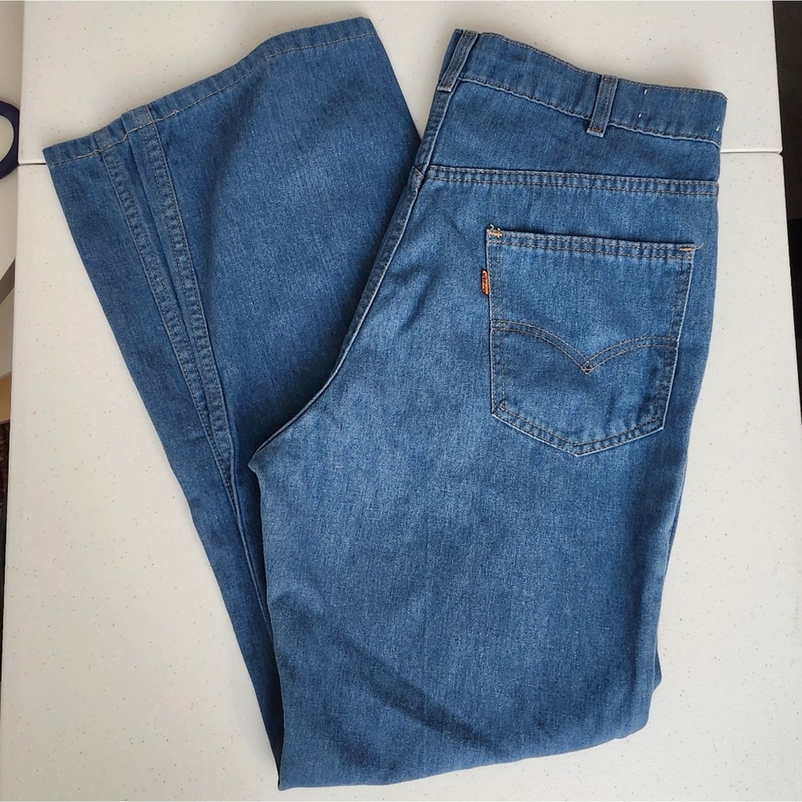 Levi's 80s Vintage Levi's 549 Orange Tab Denim Jeans, Size 36x32 Size US 36 / EU 52 - 4 Thumbnail
