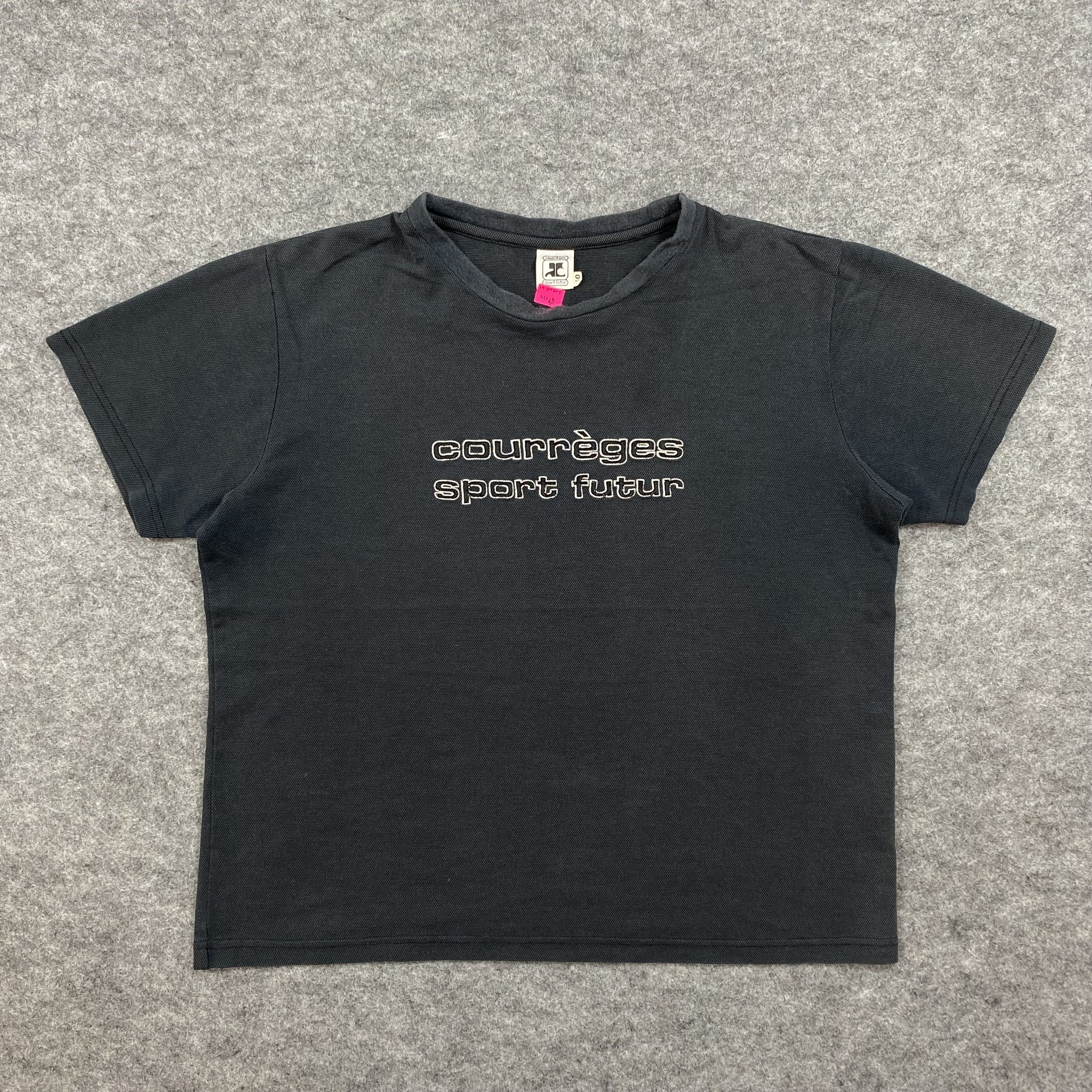 Courreges Rare Vintage Courreges Spellout Tshirt-N040 Size US S / EU 44-46 / 1 - 1 Thumbnail