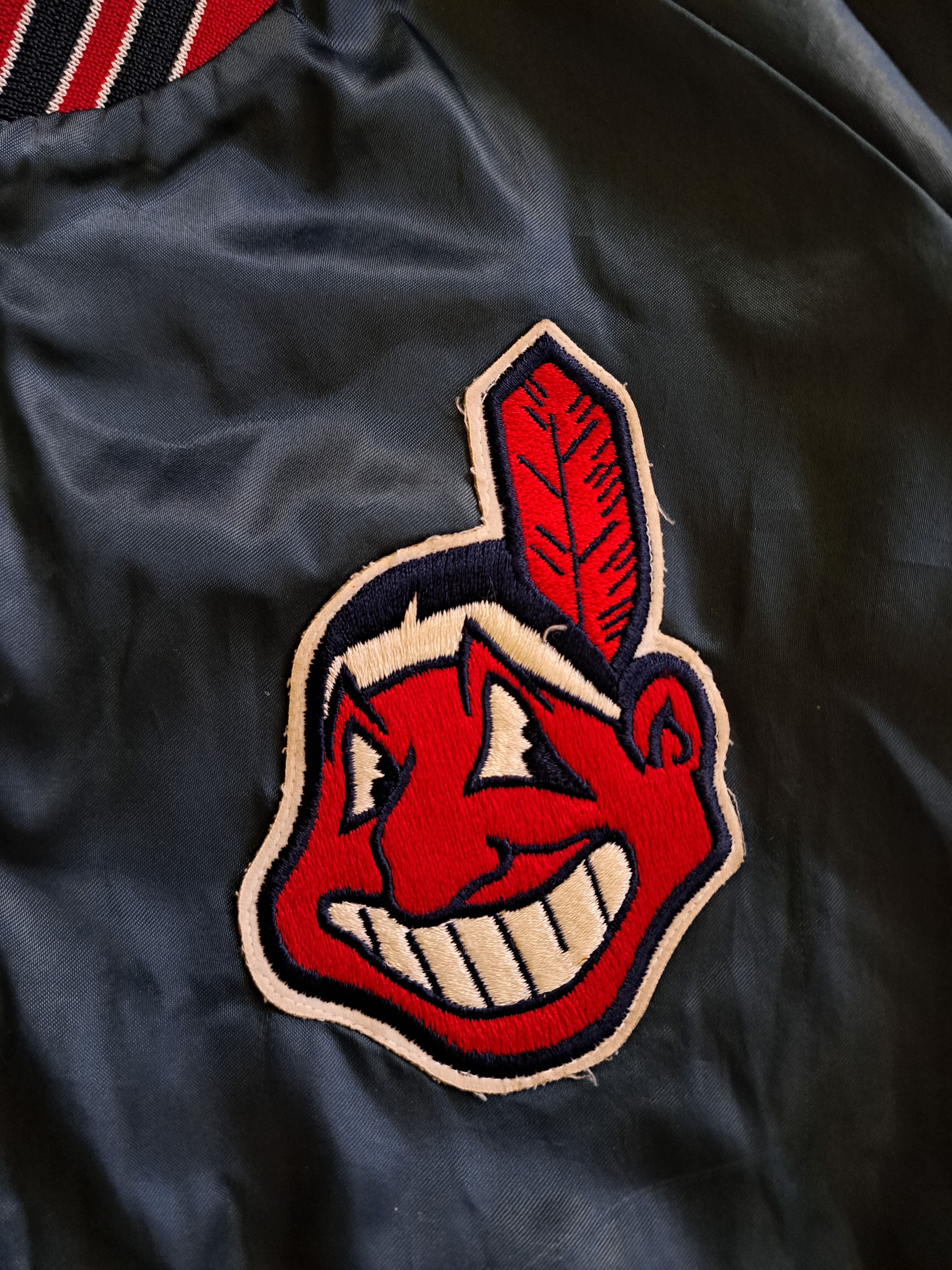 Chalk Line Cleveland Indians bomber jacket varsity Chalk Line 90s Size US L / EU 52-54 / 3 - 3 Thumbnail
