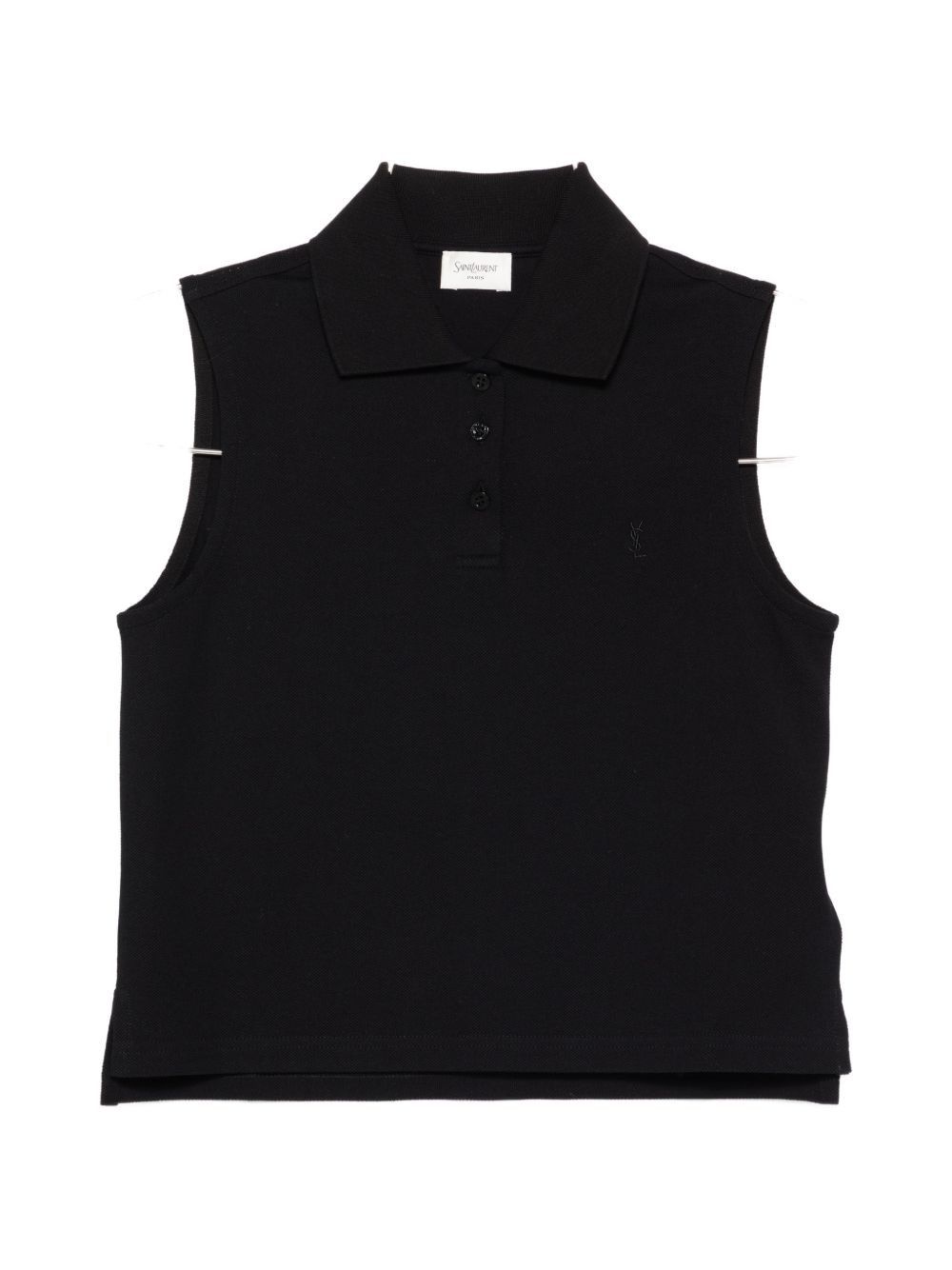 Saint Laurent Paris COTTON SLEEVELESS POLO SHIRT Size XS / US 0-2 / IT 36-38 - 1 Thumbnail