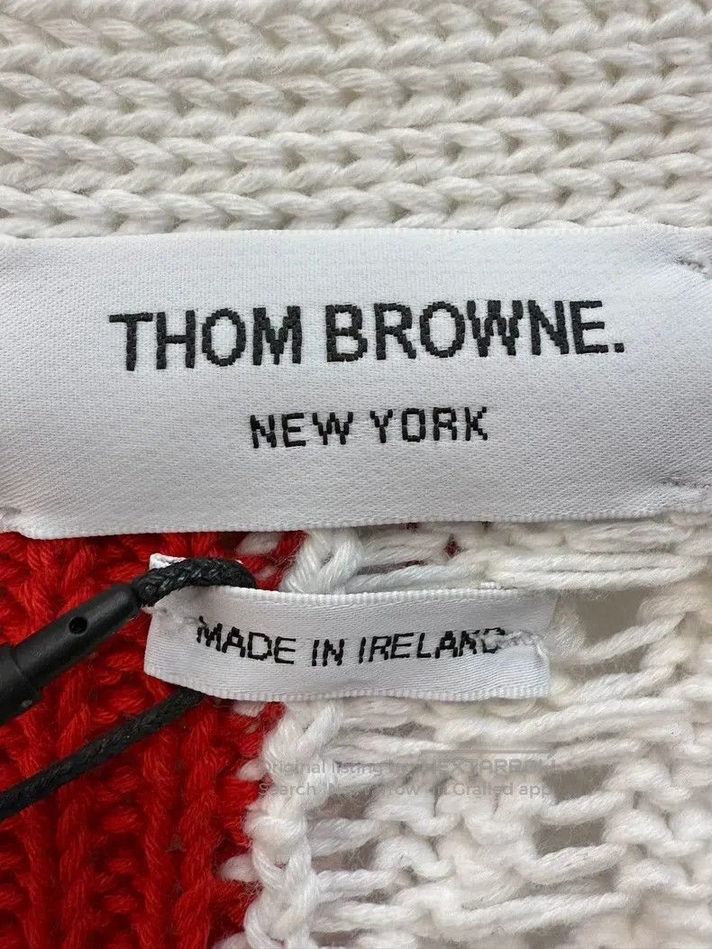 Thom Browne Classic three colour cardigan
