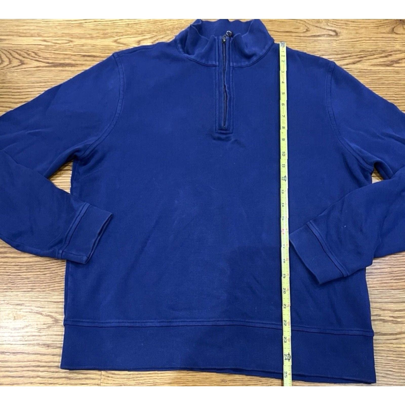 Robert Talbott Robert Talbott Carmel Collection Blue Pima Cotton Quarter Zip Pullover Size M Size US M / EU 48-50 / 2 - 6 Thumbnail