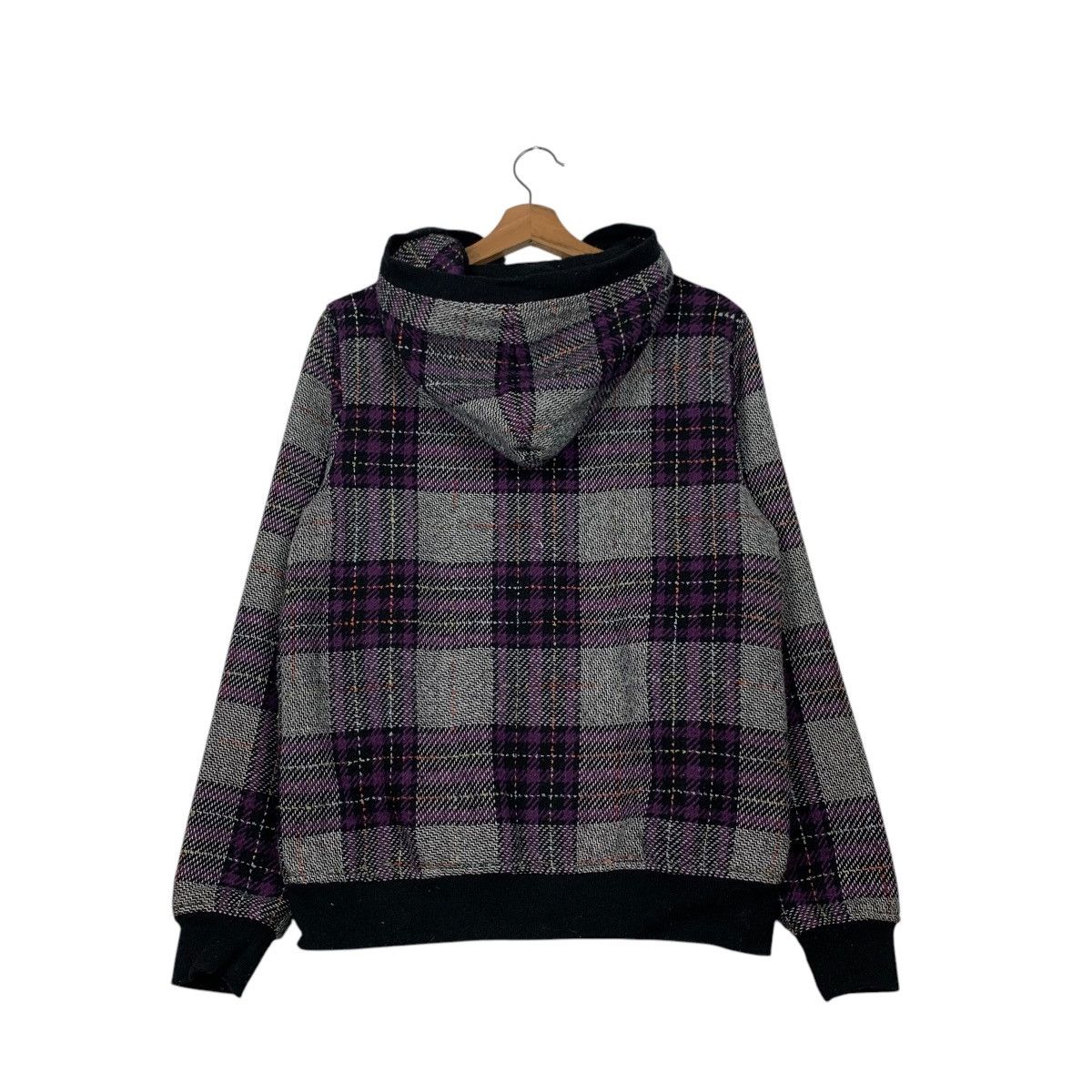 Japanese Brand POWER TO THE PEOPLE Checked Zipper Hoodie Jacket #2286-C101 Size US M / EU 48-50 / 2 - 7 Thumbnail