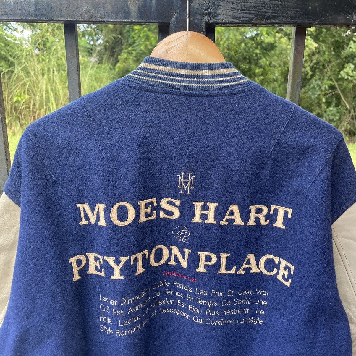 Japanese Brand 🔥🔥🇯🇵Peyton Place Sleeves Leather Heavy Wool Varsity Jacket Size M / US 6-8 / IT 42-44 - 2 Thumbnail