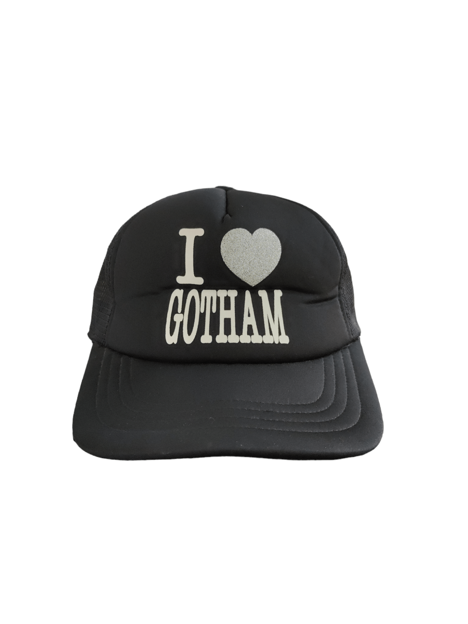 I Love Gotham trucker hat