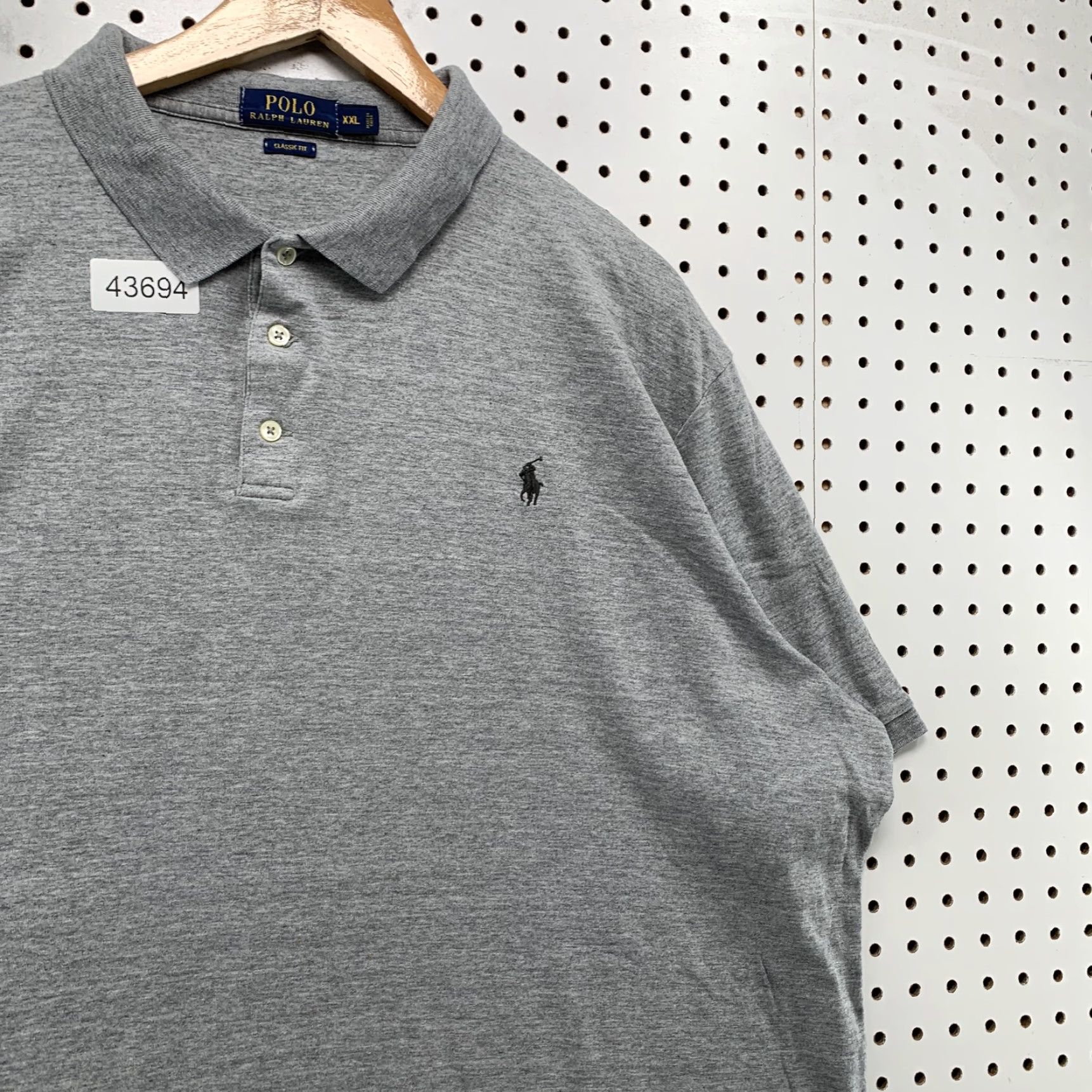 Polo Ralph Lauren VINTAGE Polo Ralph Lauren Polo Shirt Mens 2XL Short Sleeve Gray Preppy Pony Mens Size US XXL / EU 58 / 5 - 2 Thumbnail