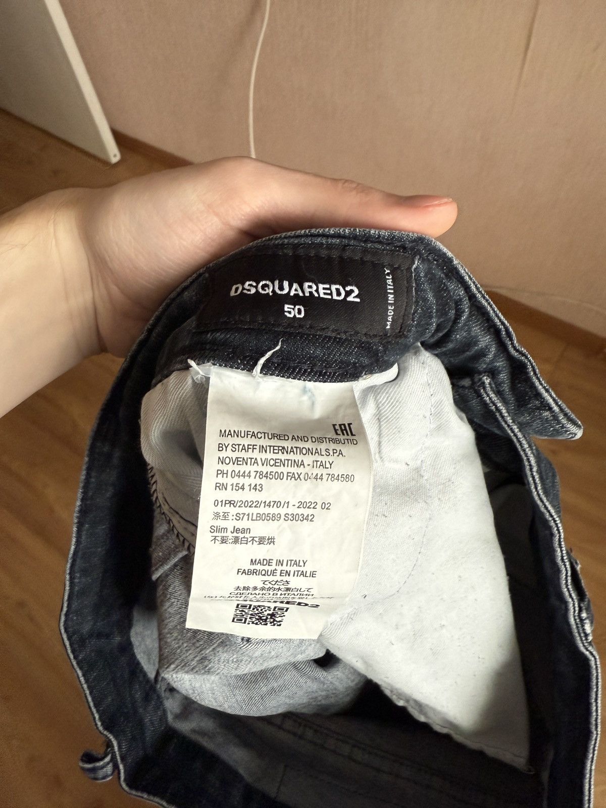 Dsquared2 Vintage Dsquared2 Jean Distressed Paint Splatter Denim Jeans Size US 32 / EU 48 - 14 Thumbnail
