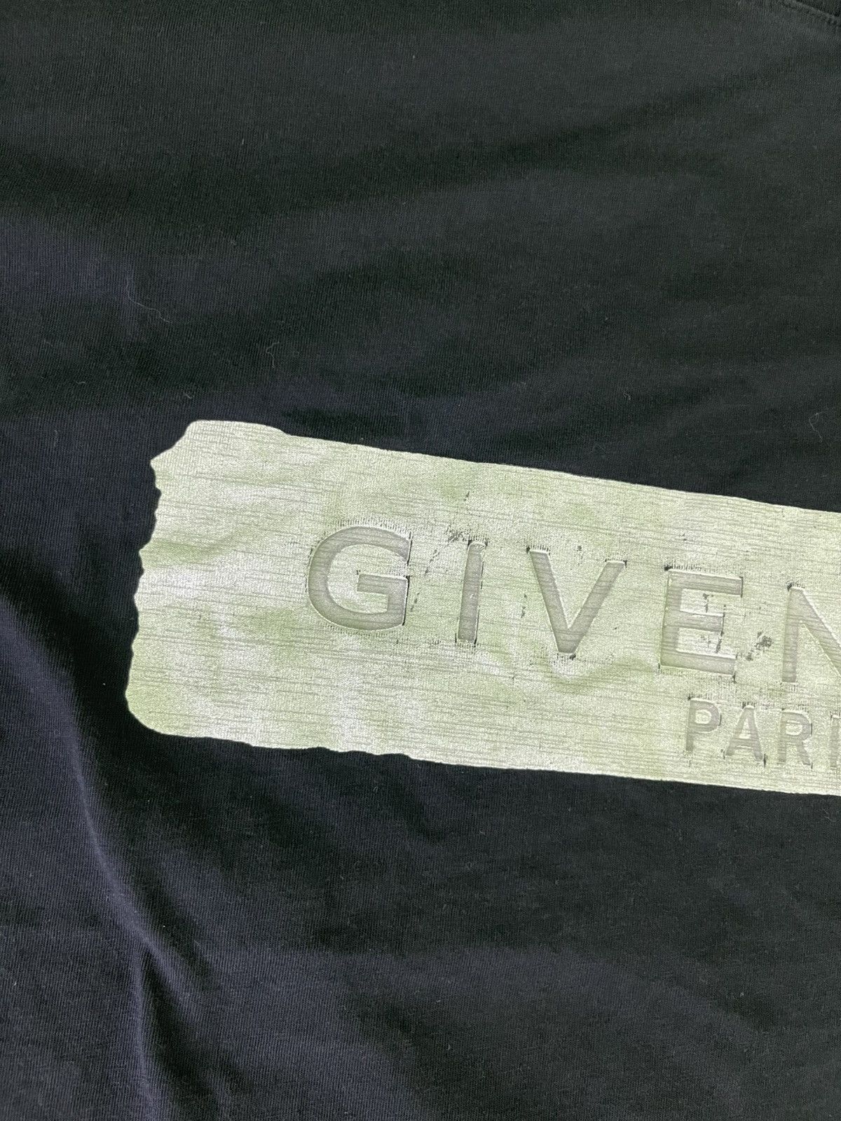 Givenchy Givenchy Metallic Logo-Embossed Cotton-Jersey T-Shirt Size US L / EU 52-54 / 3 - 7 Thumbnail