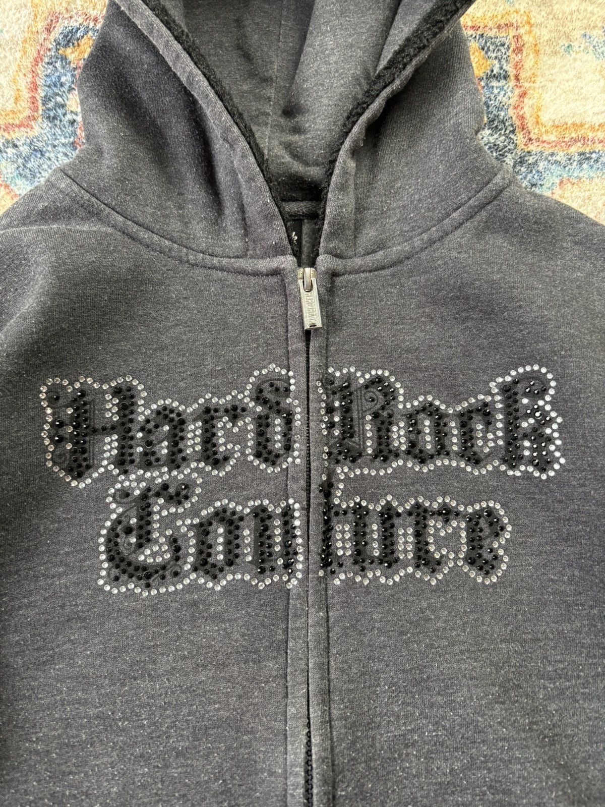 Hard Rock Cafe Vintage Hard Rock Cafe Bedazzled Zip-up Hoodie Small Size S / US 4 / IT 40 - 4 Thumbnail
