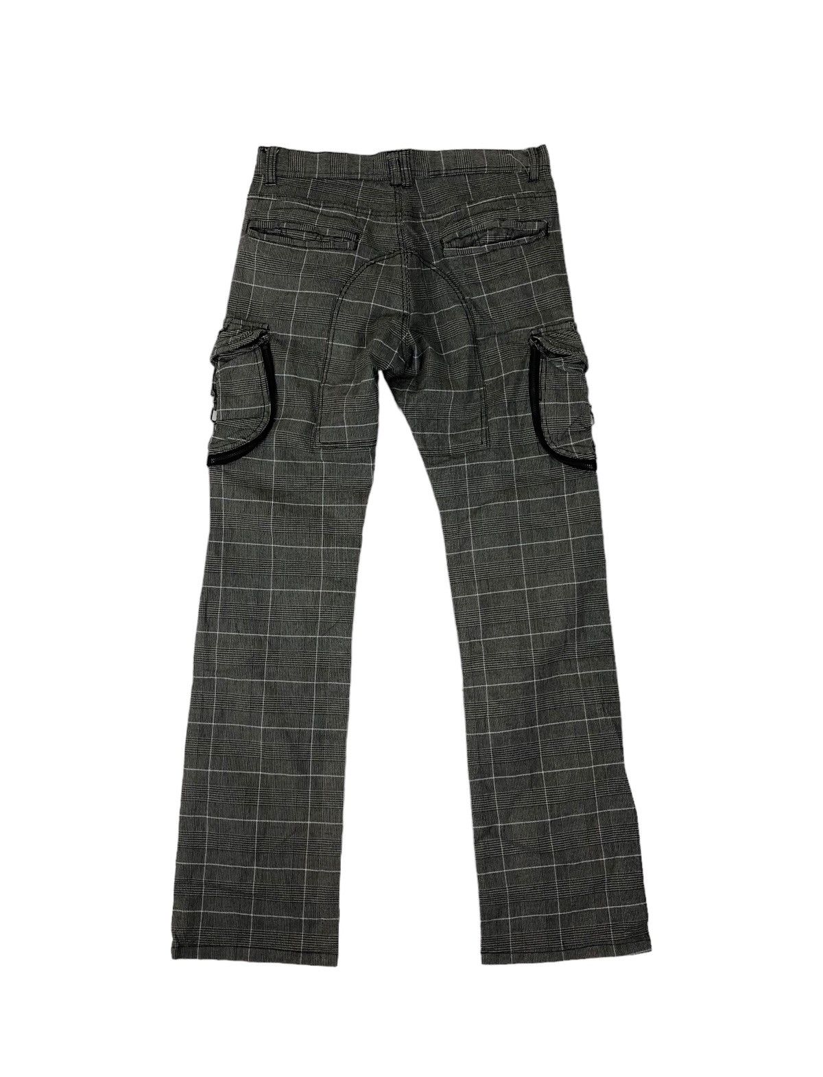 Japanese Brand Japanese Brand 31040=SKKONE Checkered Plaid Cargo Pants Size US 30 / EU 46 - 2 Thumbnail