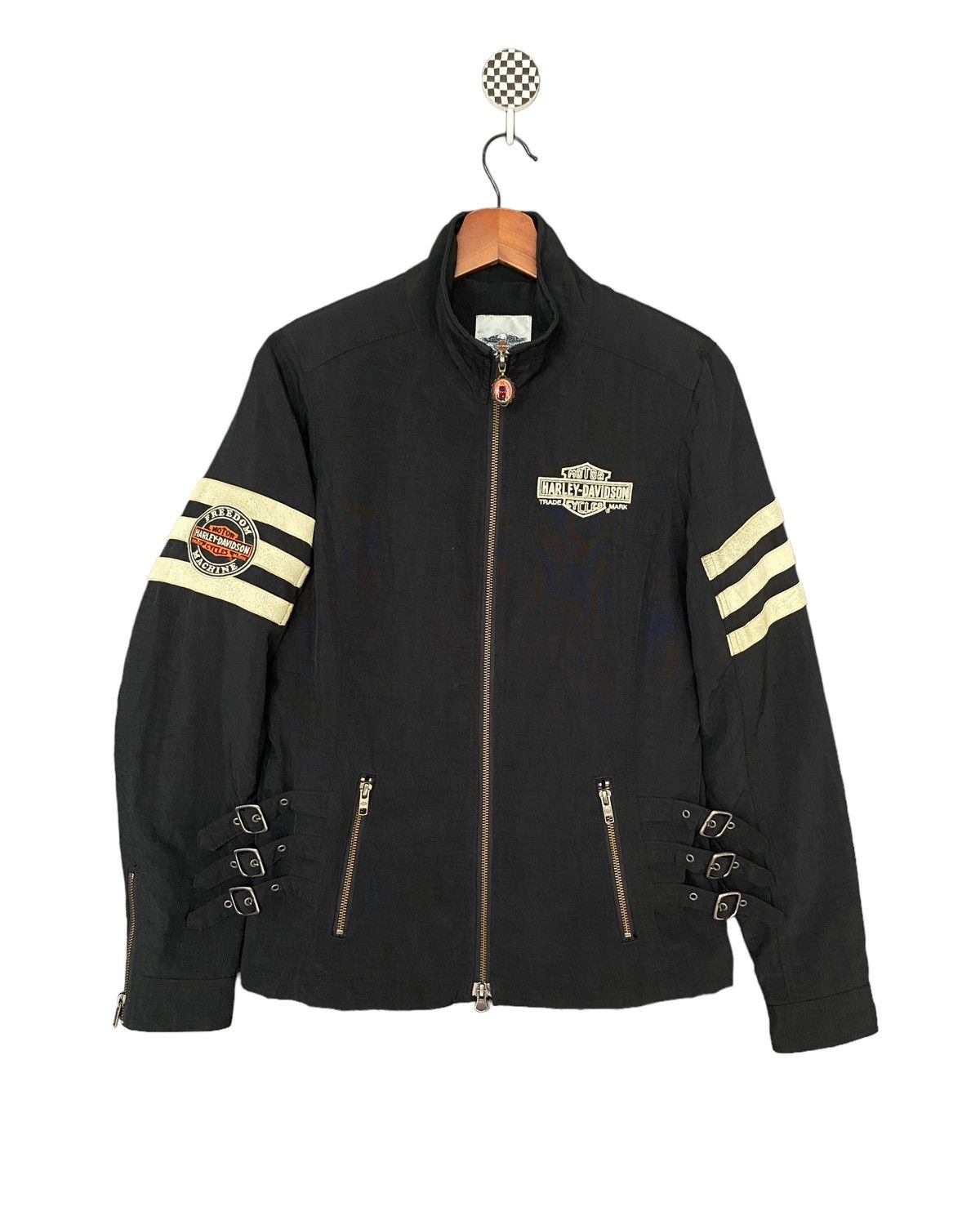 Harley Davidson × Vintage Vintage Brand Harley Davidson Bikers Jacket 2000s Size US S / EU 44-46 / 1 - 2 Thumbnail