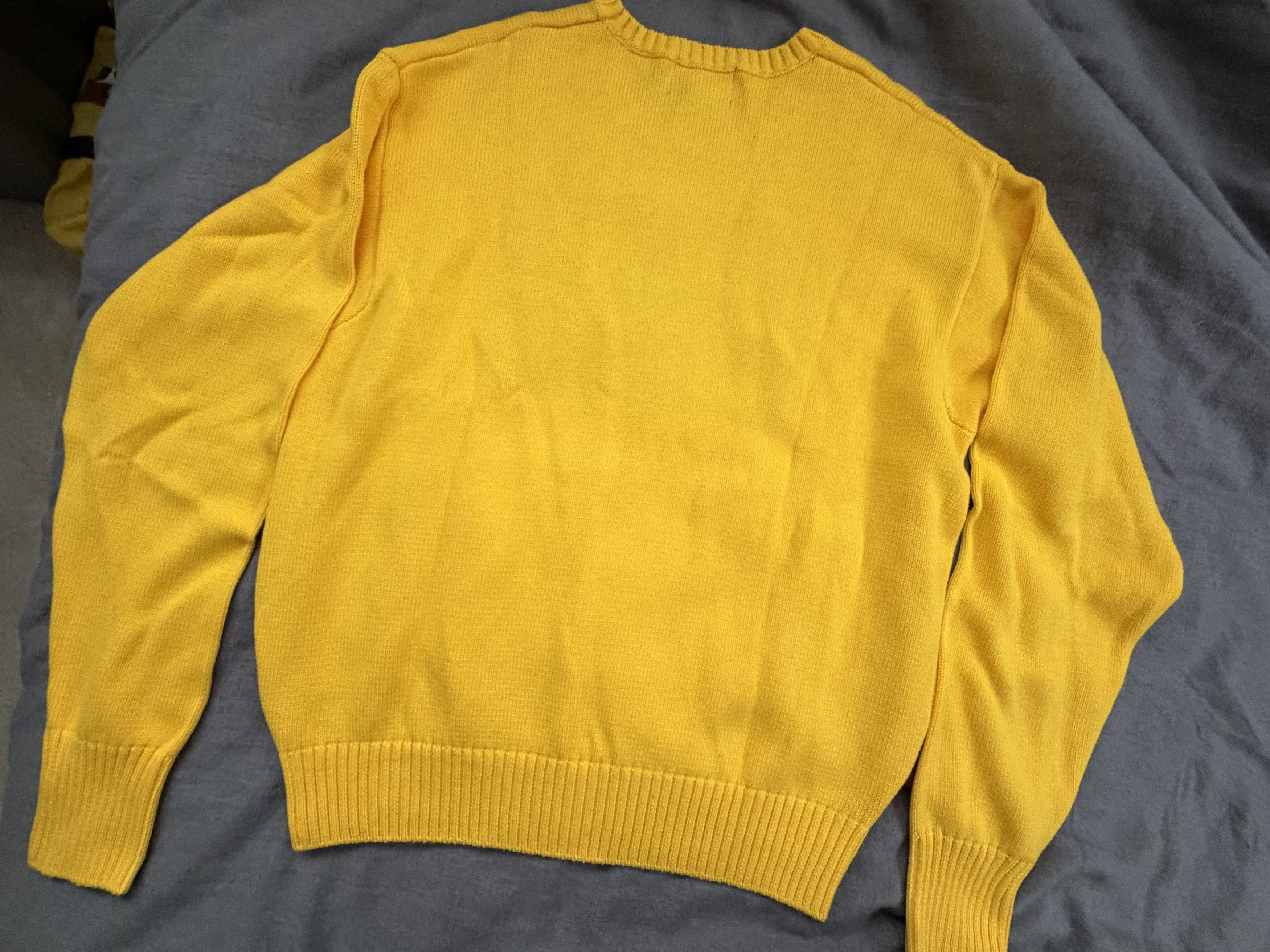 DENIM TEARS RARE Denim Tears Tyson Beckford Yellow Knit Sweater XL (NEW) Size US XL / EU 56 / 4 - 5 Thumbnail