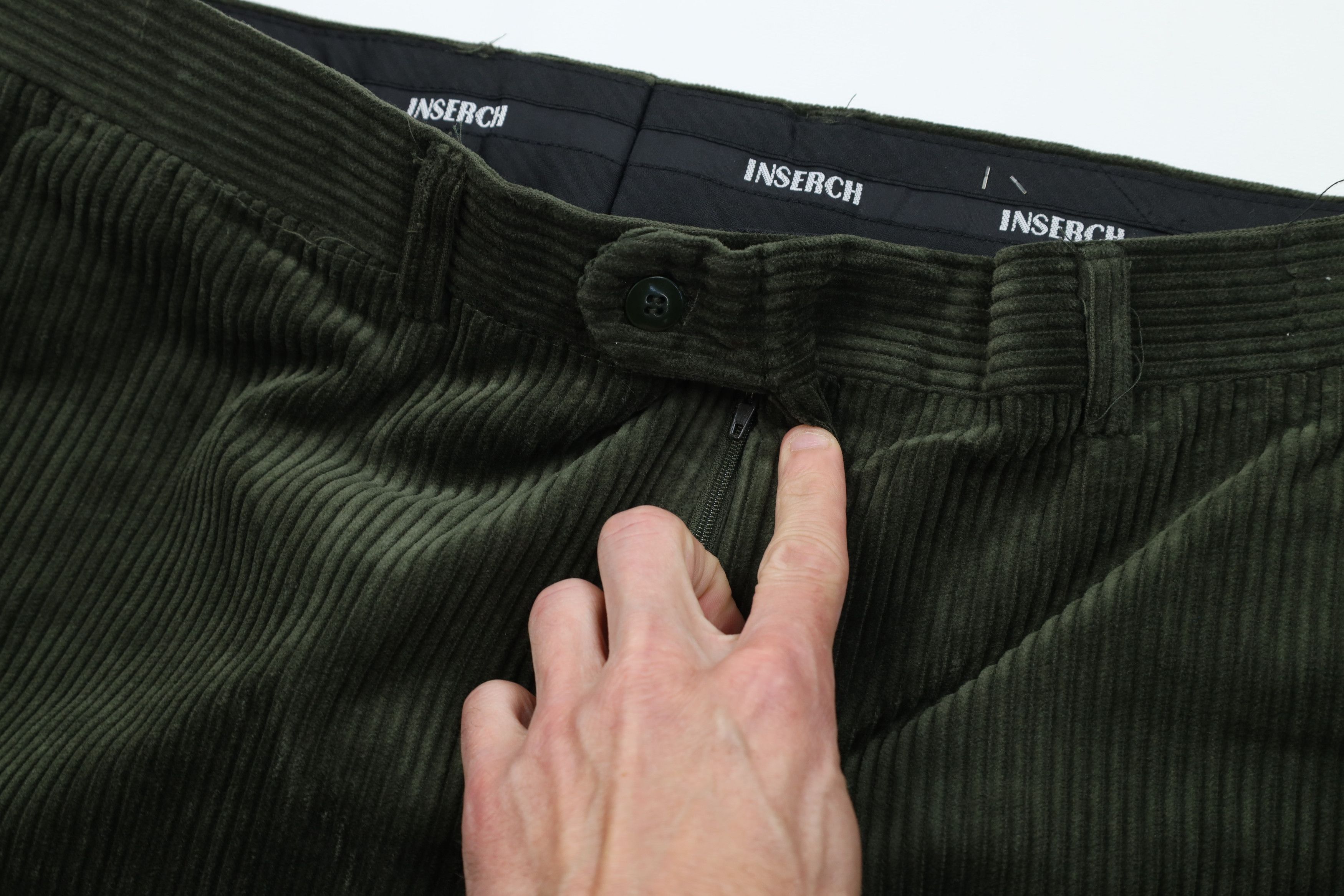 Vintage Vintage 90s Y2K Streetwear Wide Leg Chino Pants Green Size US 38 / EU 54 - 7 Thumbnail