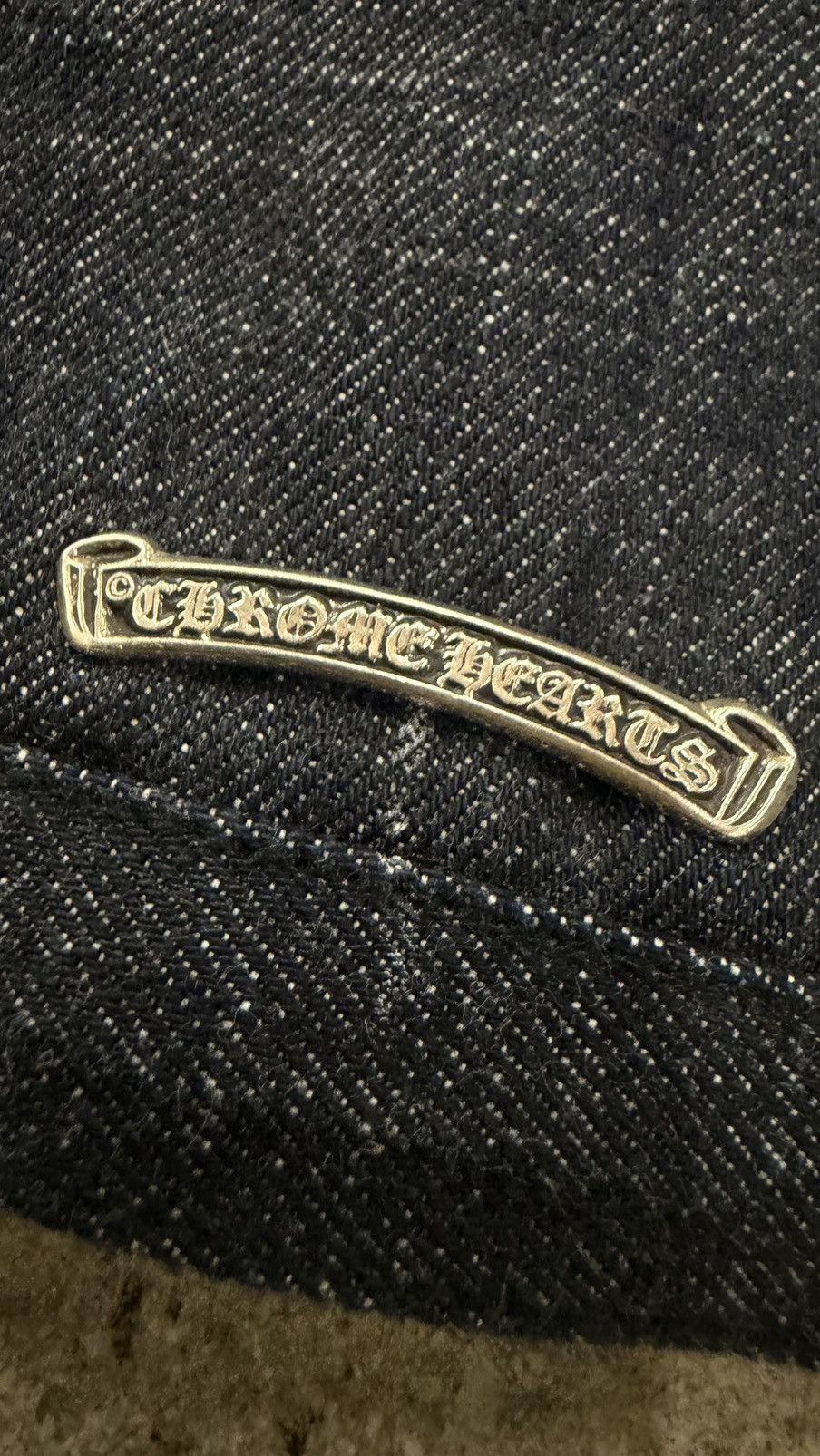 Chrome Hearts RARE! Chrome Hearts KS Selvedge Button up Denim Jacket Size US L / EU 52-54 / 3 - 11 Thumbnail