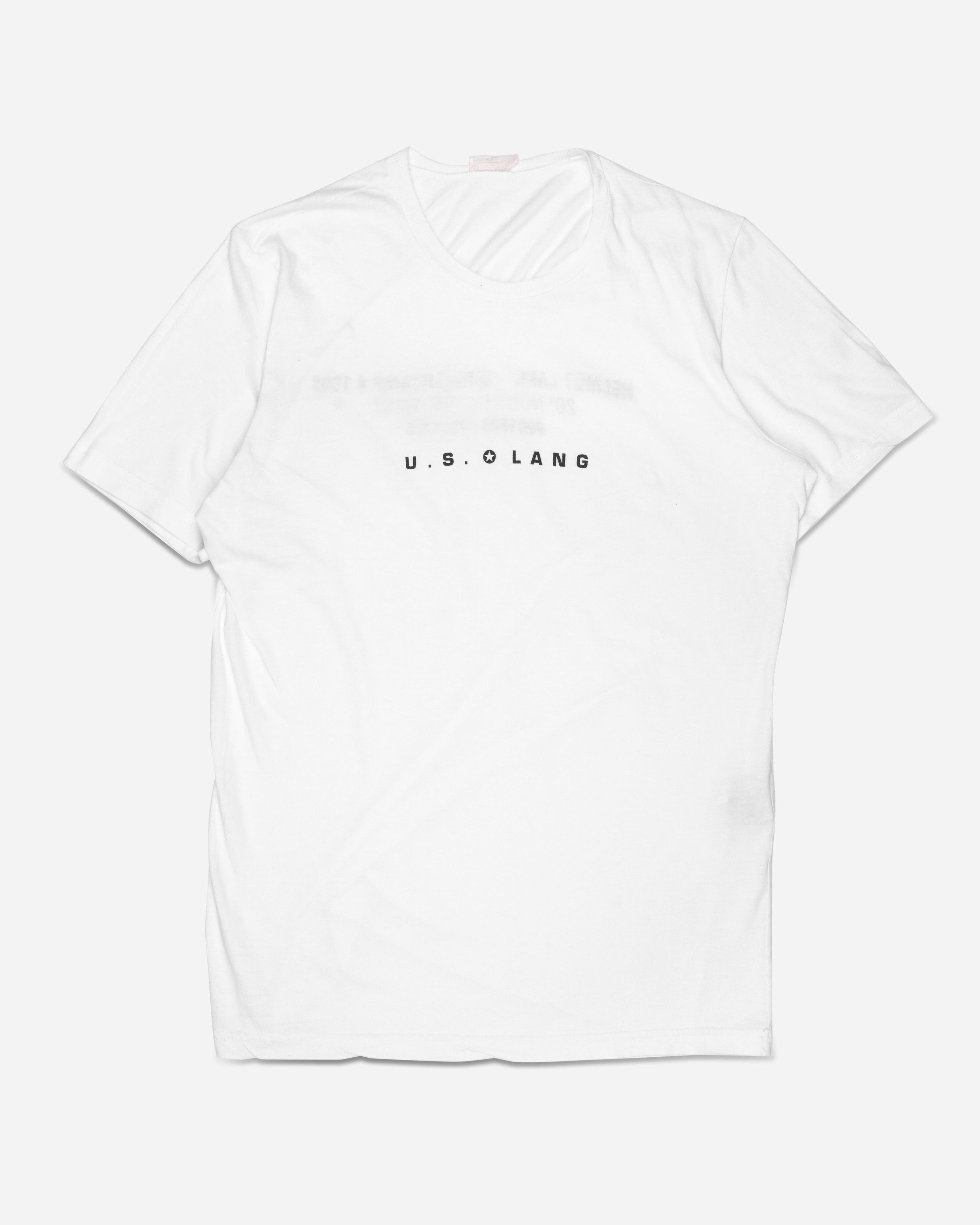 image of Helmut Lang Ss1998 Summercamp Tee in White, Men's (Size Large)
