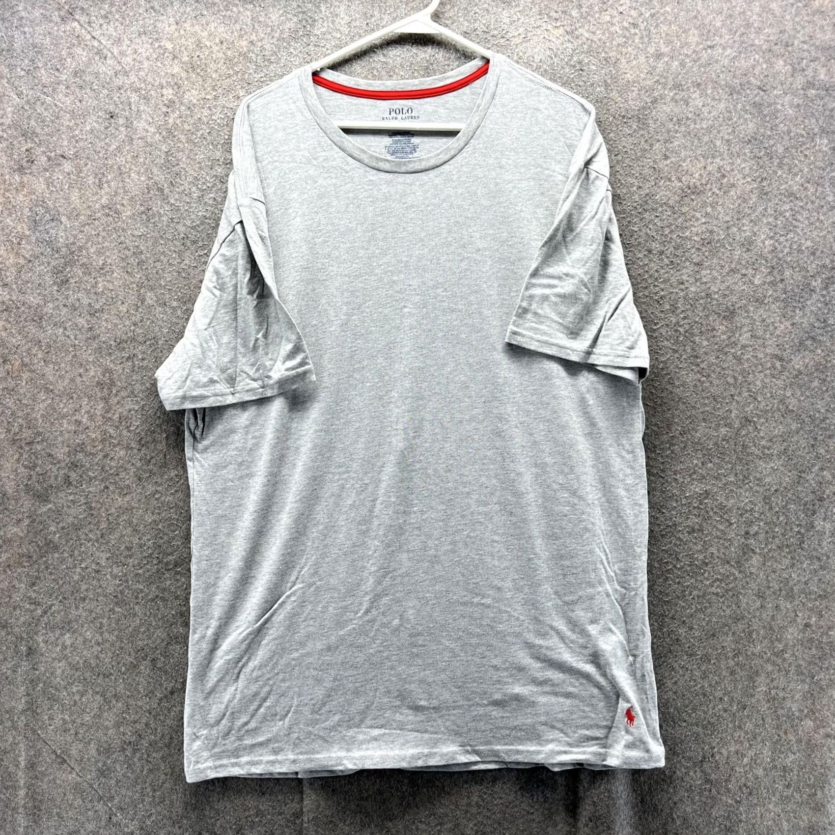 Polo Ralph Lauren Polo Ralph Lauren Shirt Mens XL Gray Pima Cotton Modal Crewneck Soft Tee Casual Size US XL / EU 56 / 4 - 2 Thumbnail