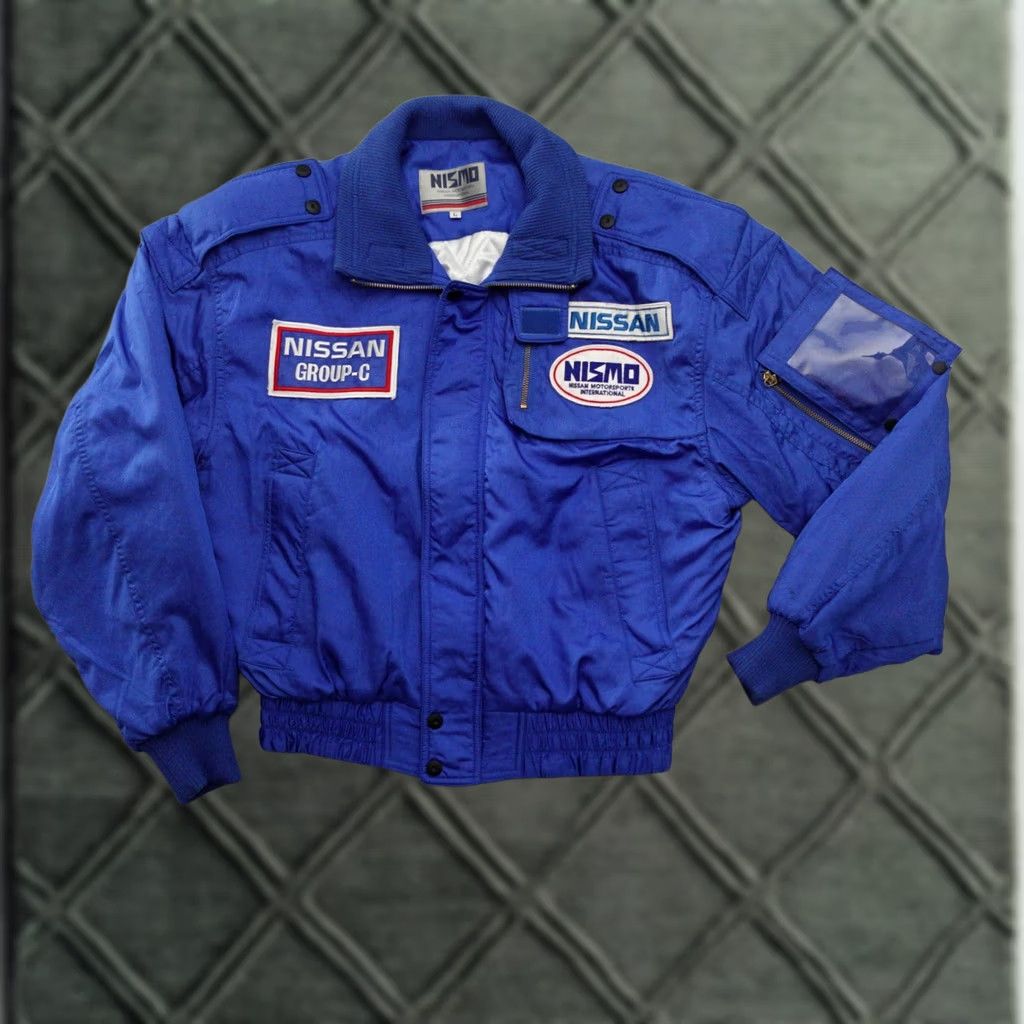 Vintage NISMO Nissan Nylon Jacket L Blue Bomber Jacket Men's Clothing Vintage 90s Motorsports Size US L / EU 52-54 / 3 - 1 Thumbnail
