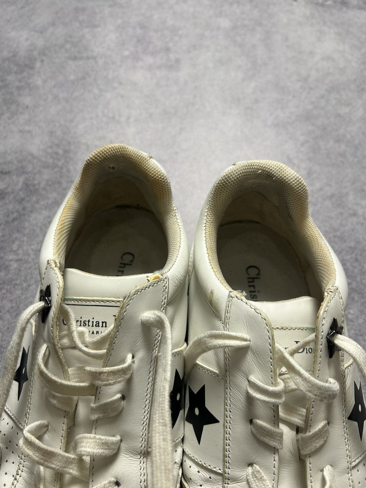 Christian Dior Monsieur × Dior Dior Star White Calfskin Suede Calfskin LOW TOP Sneakers Size US 8 / IT 38 - 10 Thumbnail
