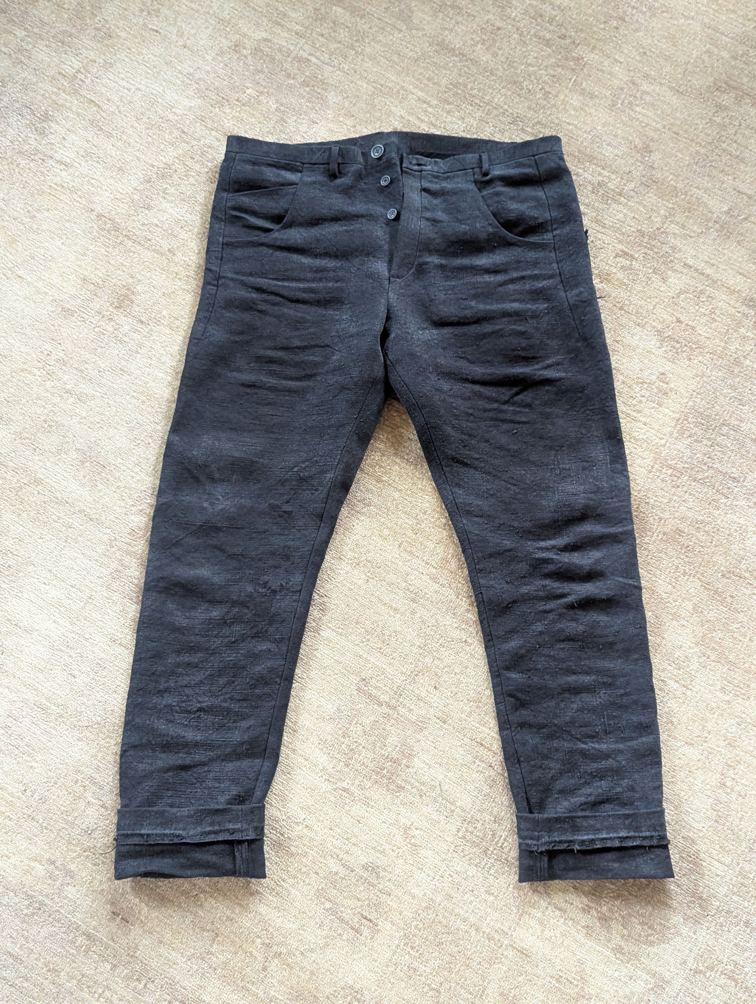 Label Under Construction Vintage Military Tent Jeans Size US 38 / EU 54 - 1 Thumbnail