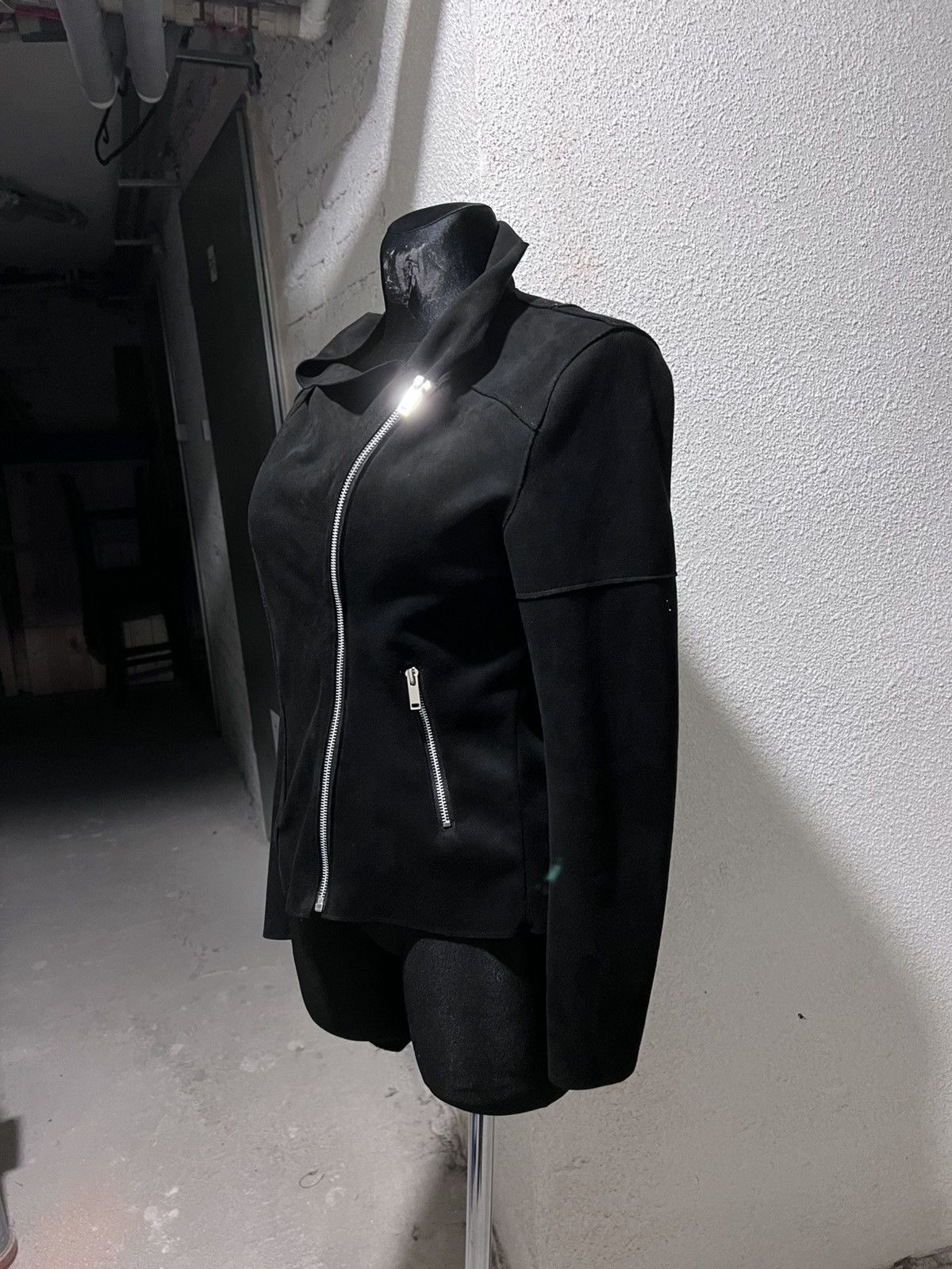 Rick Owens Asymmetrical Zip Avant Garde Japanese Lightweight Jacket Size S / US 4 / IT 40 - 2 Thumbnail