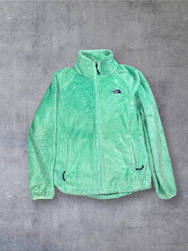 The North Face The North Face fleece jacket zip green logo M tnf Size M / US 6-8 / IT 42-44 - 1 Thumbnail