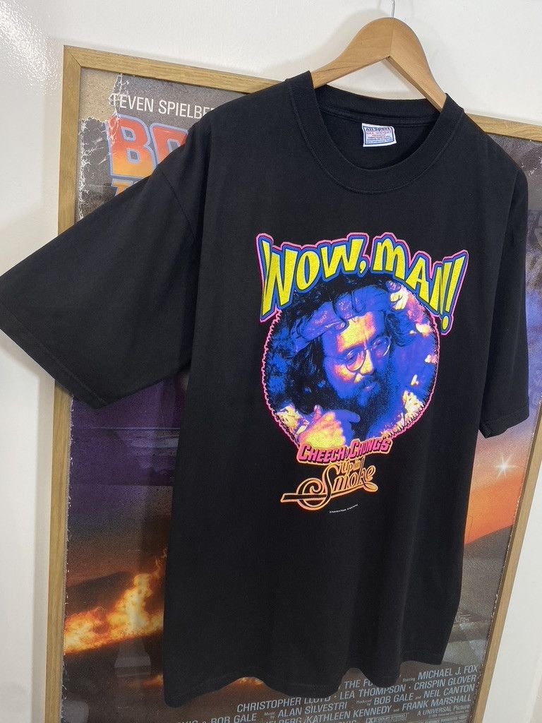 Vintage 90s Vintage Cheech And Chong Up In Smoke Movie Promo T Shirt Size US XL / EU 56 / 4 - 4 Thumbnail