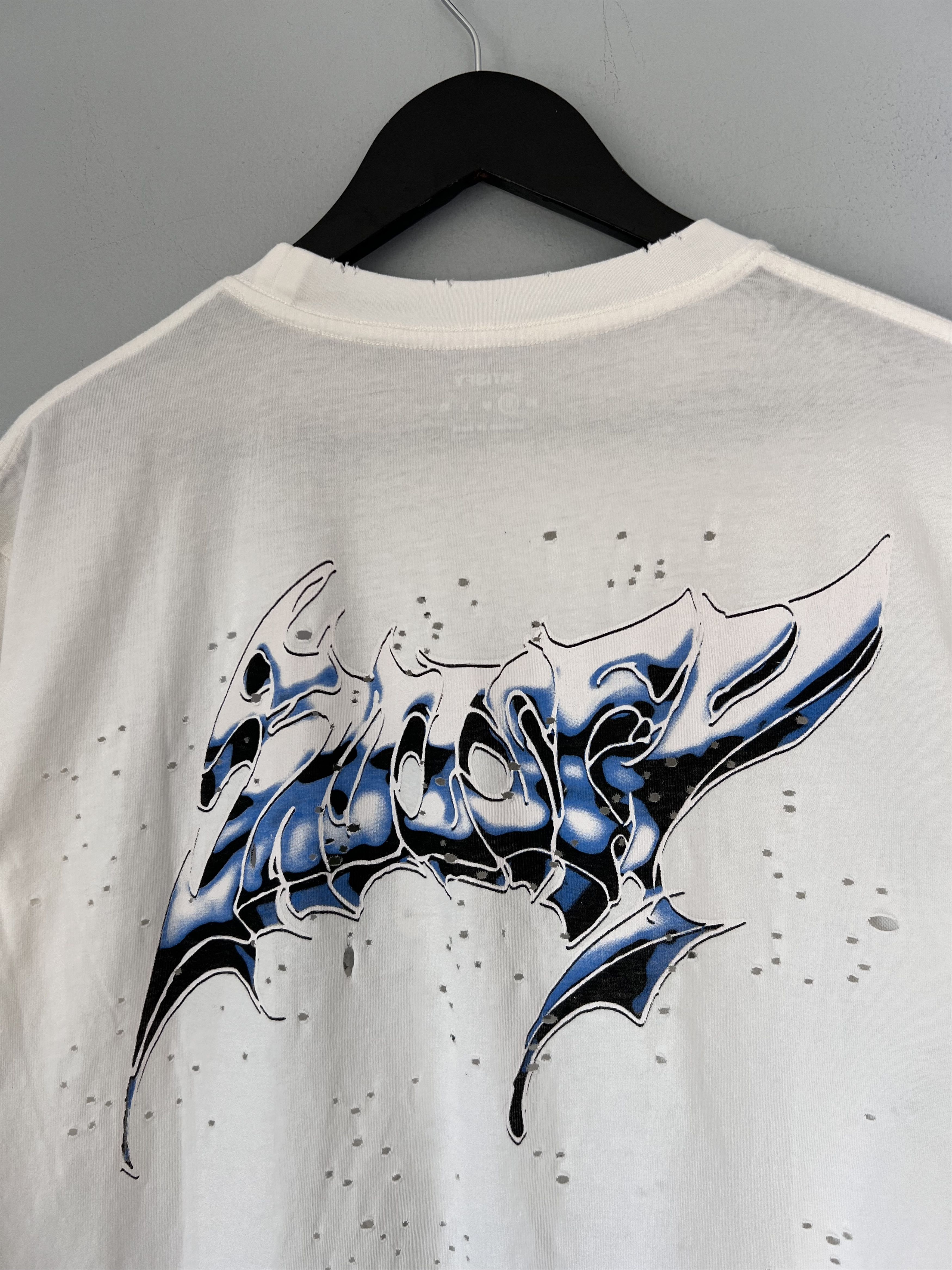 Satisfy Satisfy Running Chrome Logo Mothtech Tee in White Size US S / EU 44-46 / 1 - 6 Thumbnail