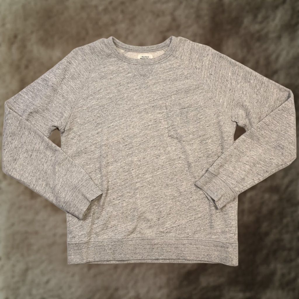 Hartford Hartford Sweatshirt Mens Medium Gray Crewneck Pocket Cotton Fleece Pullover Size US M / EU 48-50 / 2 - 1 Thumbnail