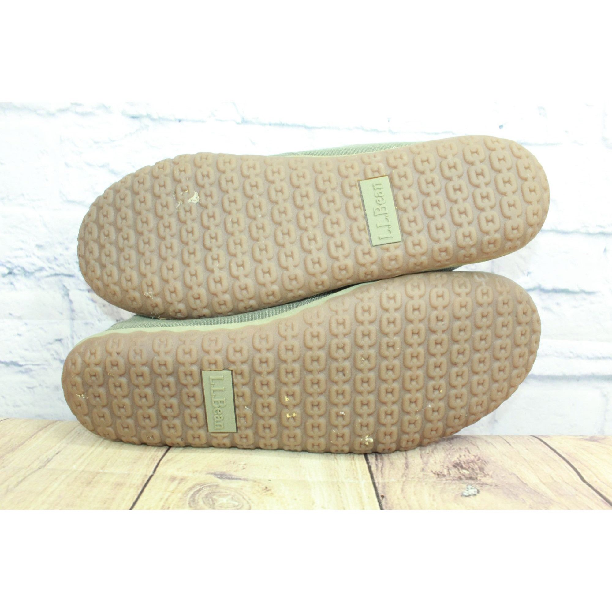 L.L. Bean LL Bean Gray Canvas Non Slip Slipper Scuffs Size US 14 / EU 47 - 10 Thumbnail