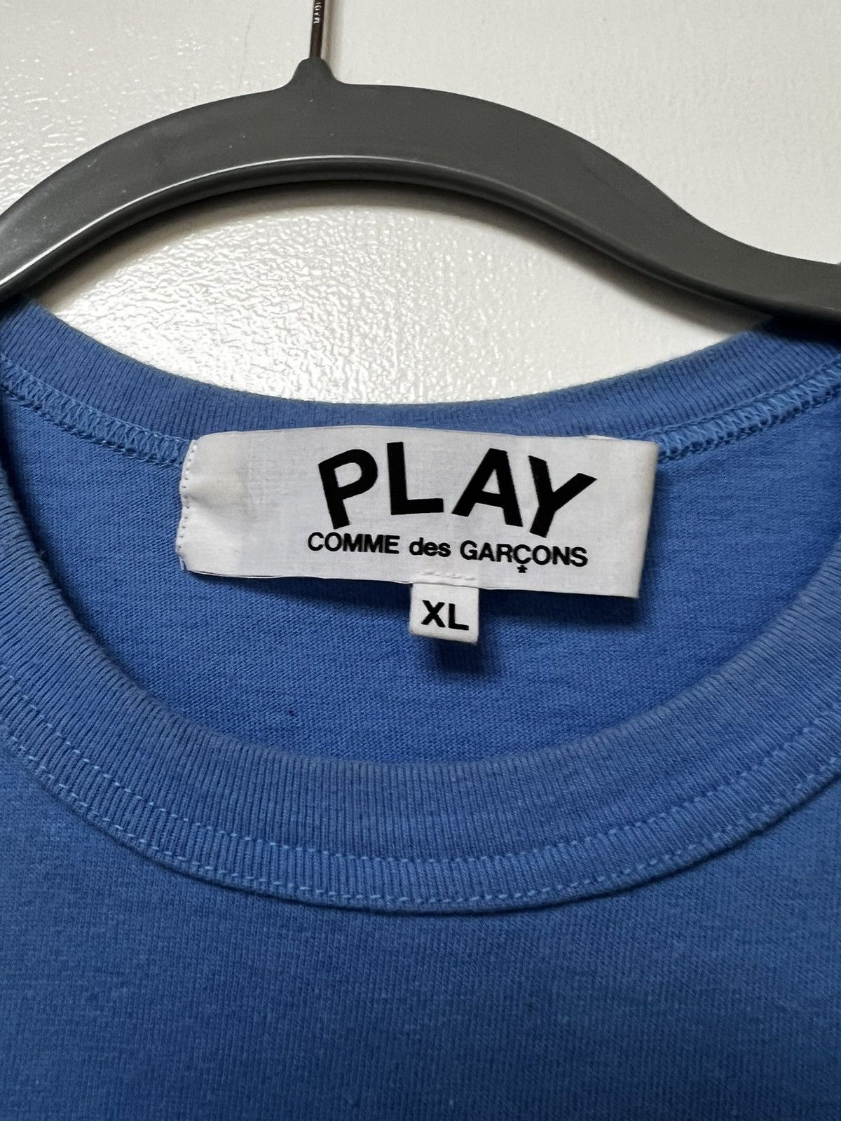 CDG by Comme des Garcons CDG Play Light Blue T-Shirt Size US XL / EU 56 / 4 - 2 Thumbnail