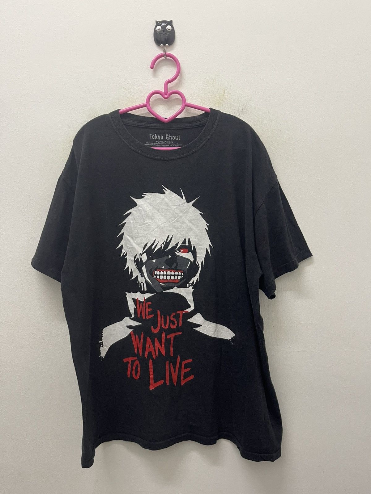 Anime Rare TOKYO GHOUL We Just Want To Live Tee Size US L / EU 52-54 / 3 - 1 Thumbnail