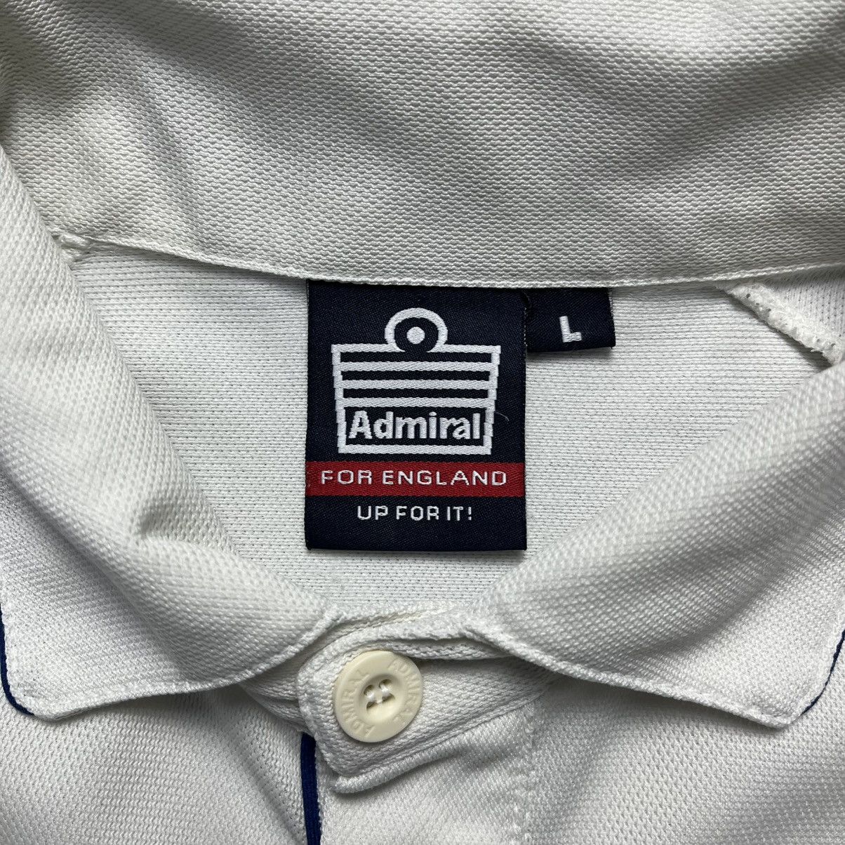 Other Vintage Admiral England Cricket Polo Jersey Vodafone Y2K Size US L / EU 52-54 / 3 - 9 Thumbnail