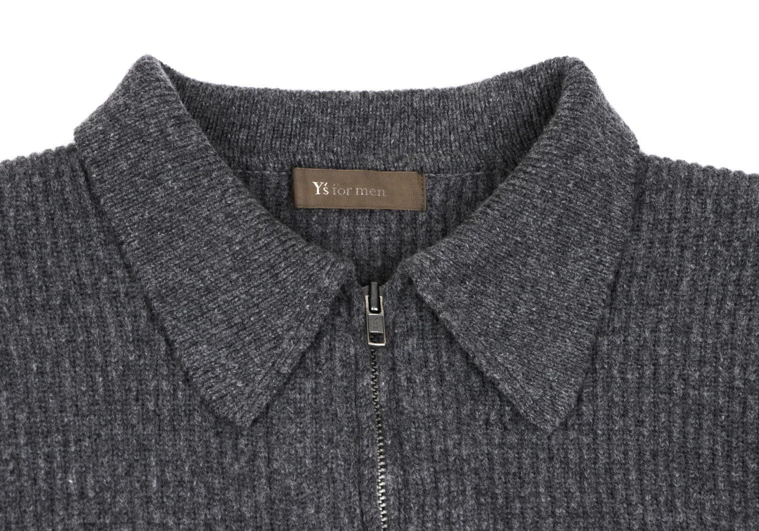 Jean Paul Gaultier Zip-Up Knit Cardigan in Gray and Navy, Size M Size US M / EU 48-50 / 2 - 3 Thumbnail