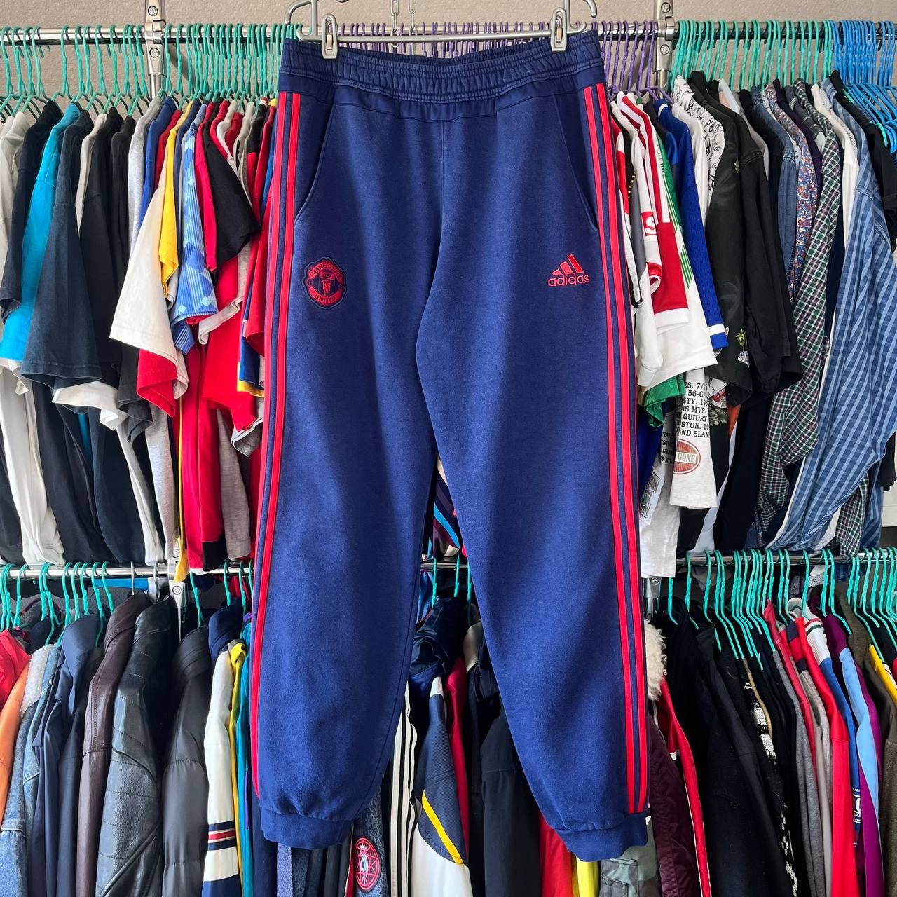 Adidas Manchester United Football Soccer Suit Sweatshirt/Pants Size US L / EU 52-54 / 3 - 9 Thumbnail