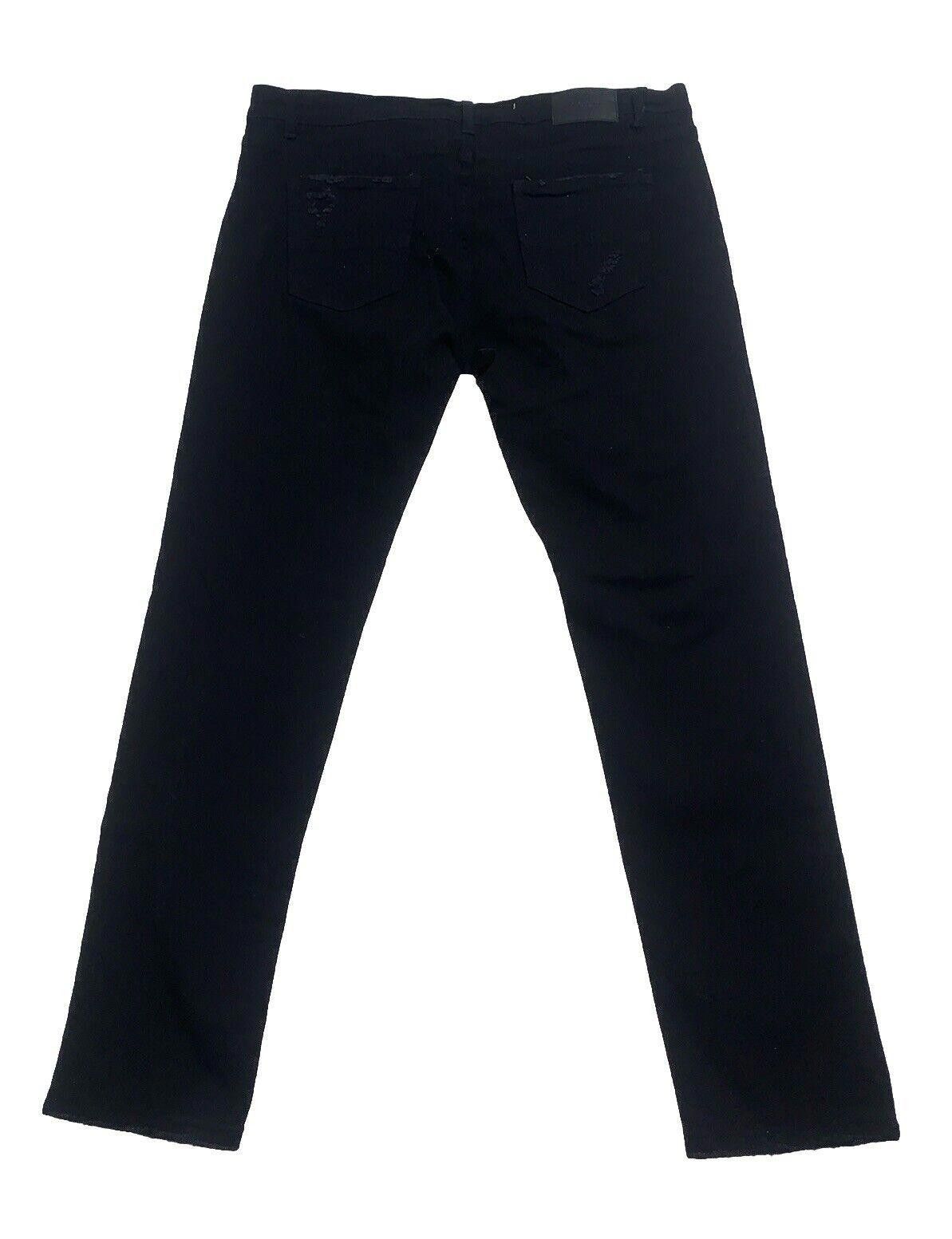 Other Decibel Black Jeans Men's 40x34 Embroidered Front Frayed Size US 40 / EU 56 - 11 Thumbnail