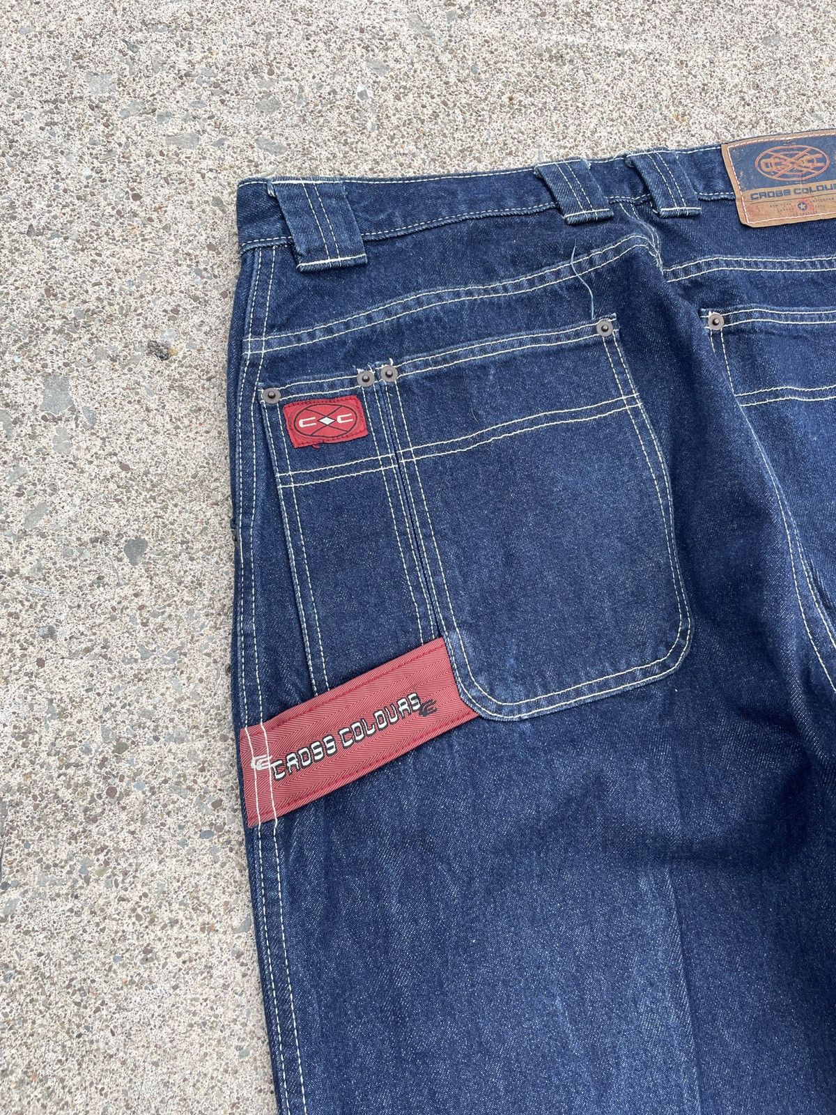 Cross Colours Y2K Cross Coloure Baggy Carpenter jeans Size US 34 / EU 50 - 6 Thumbnail