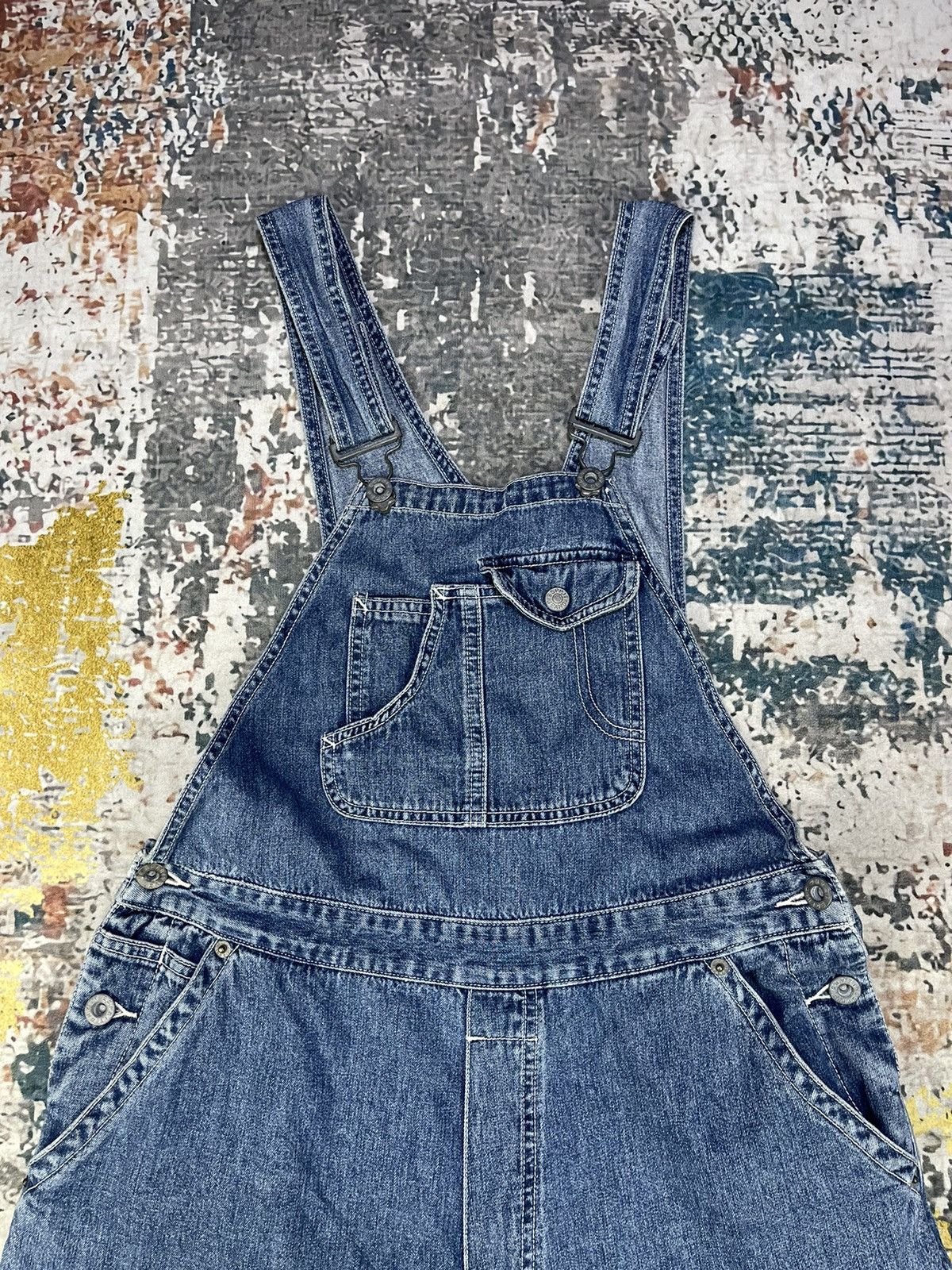 Esprit Vintage Esprit Denim Workwear Suspenders Jumpsuit Size US 30 / EU 46 - 2 Thumbnail