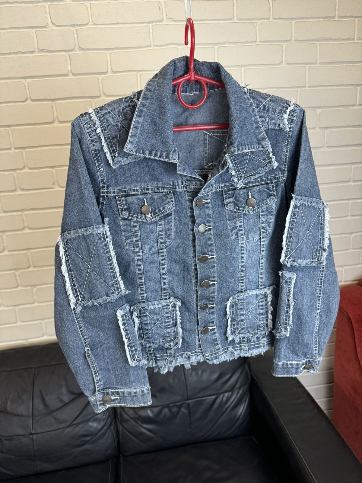 Junya Watanabe Vintage 00s Patchwork Denim Jacket Size US S / EU 44-46 / 1 - 2 Thumbnail