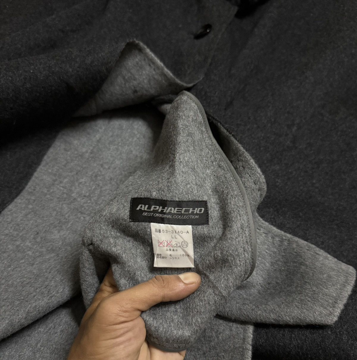 AlphaStyle Vintage Wool Jacket ALPHAECHO by COMME DES GARCONS Size L / US 10 / IT 46 - 7 Thumbnail