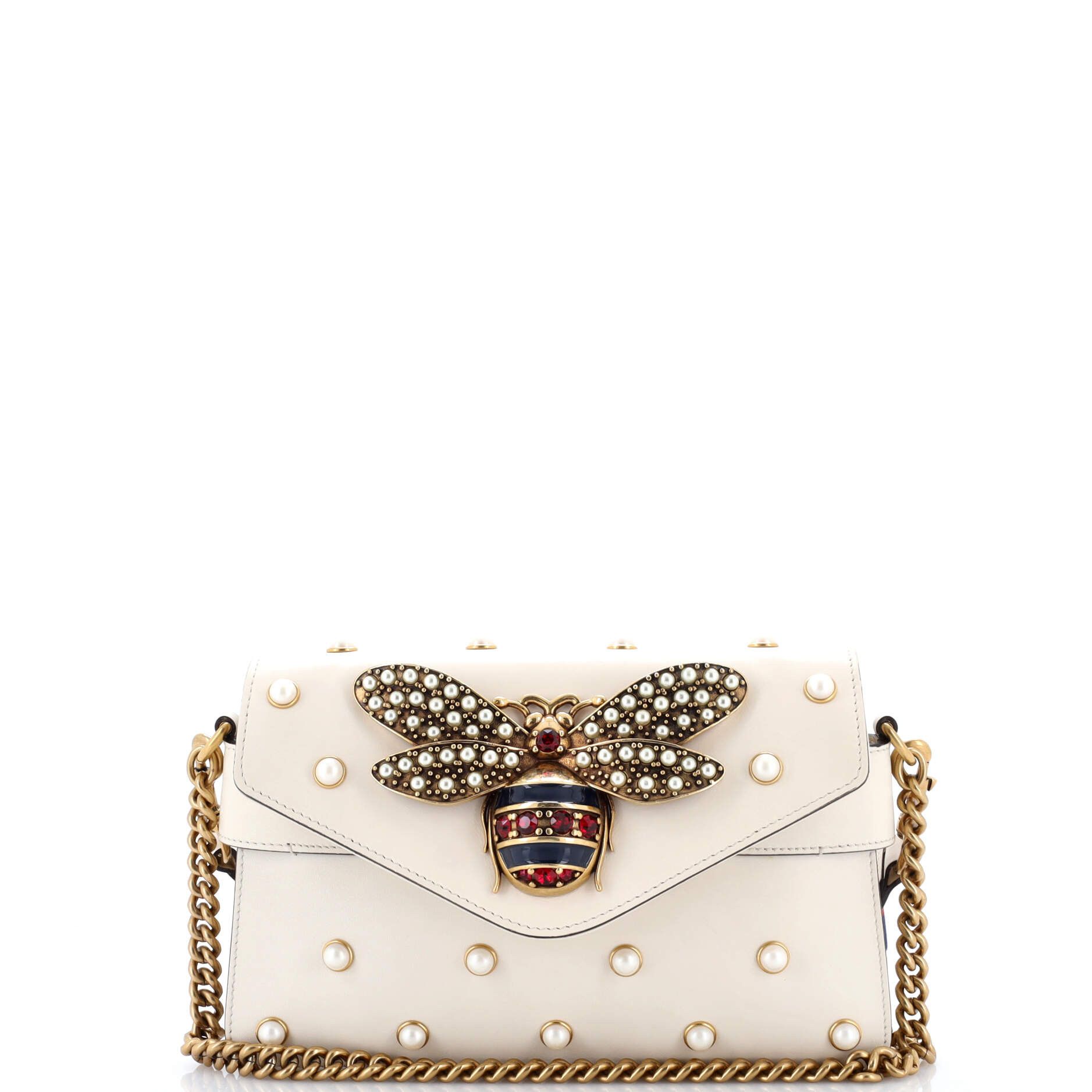 Gucci Broadway Pearly Bee Shoulder Bag Size ONE SIZE - 1 Thumbnail
